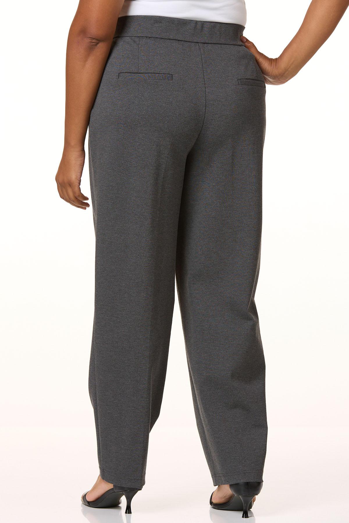 Cato Fashions | Cato Plus Size Faux Leather Belted Ponte Pants