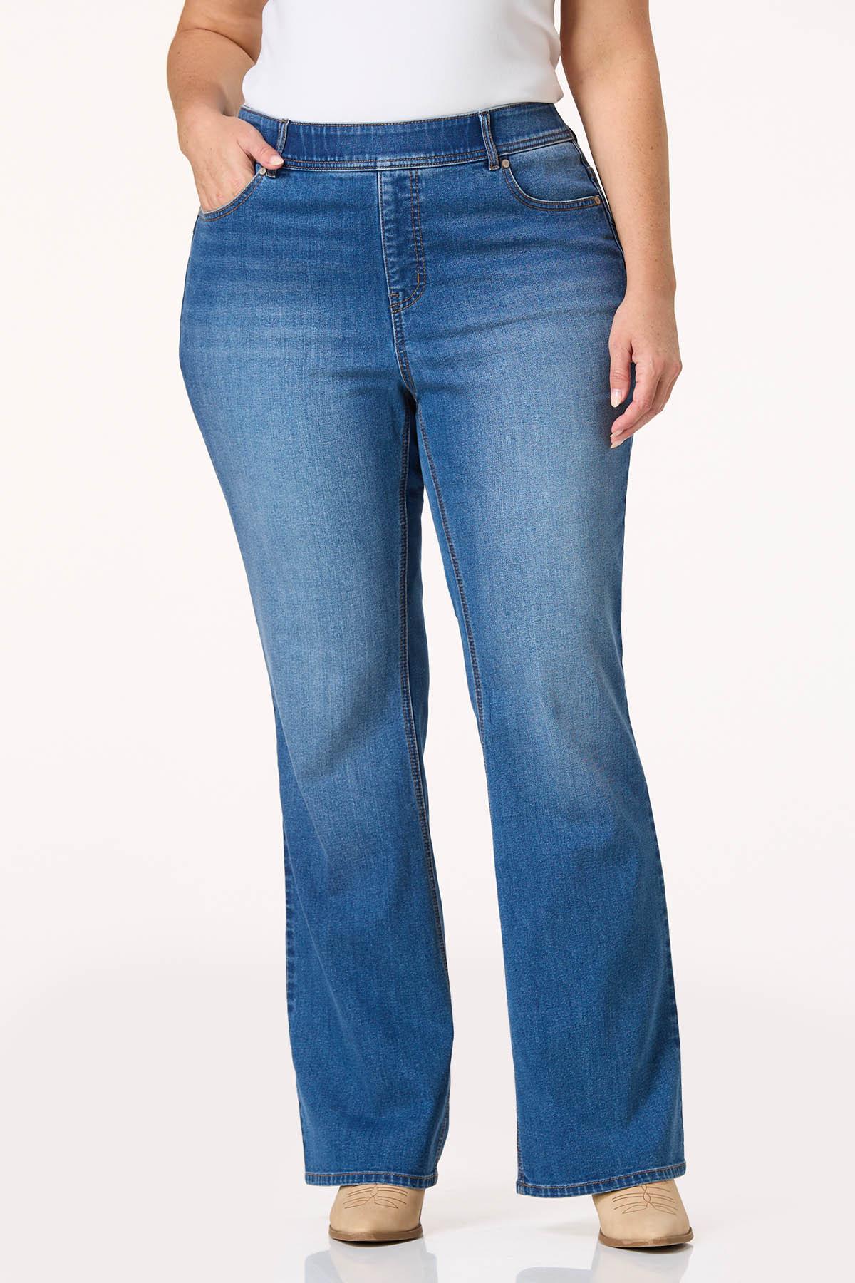 Cato Fashions Cato Plus Size Contour Pull-On Bootcut Jeans