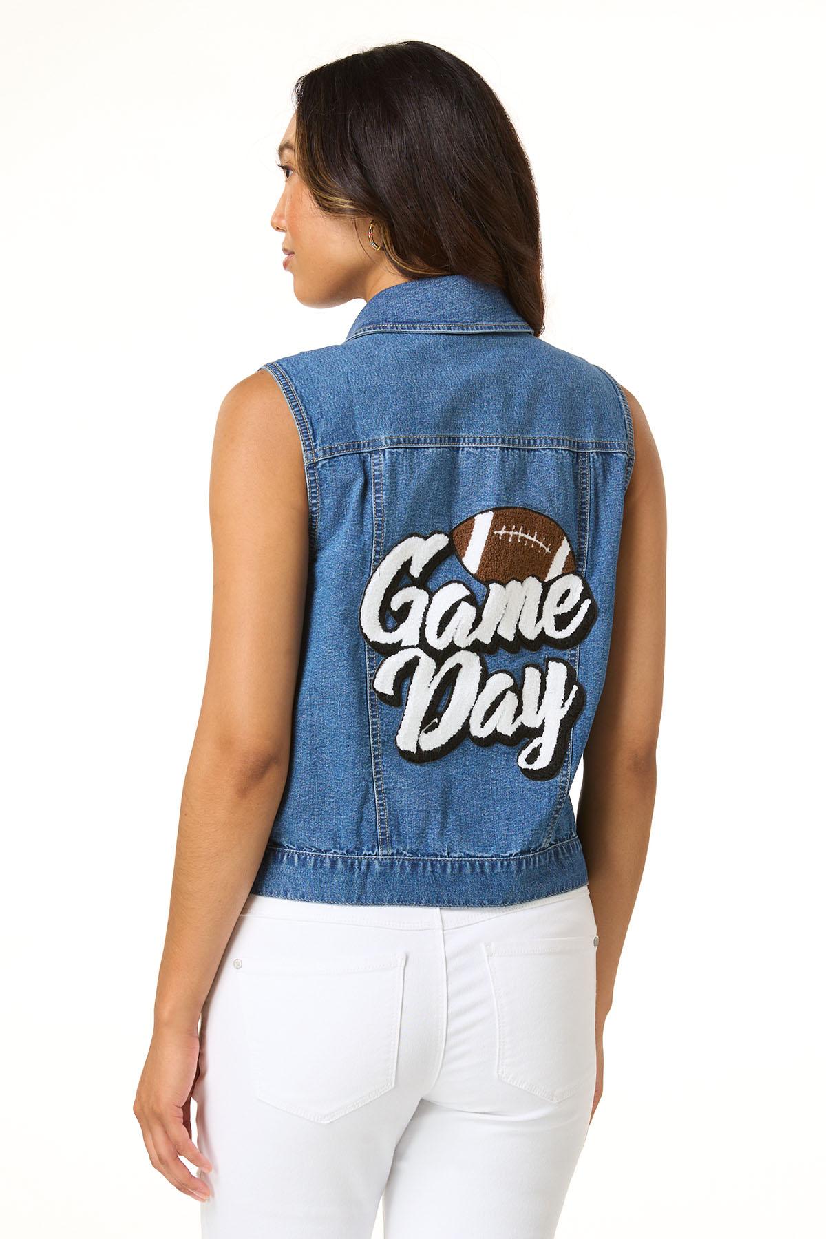 Cato Fashions | Cato Game Day Denim Vest