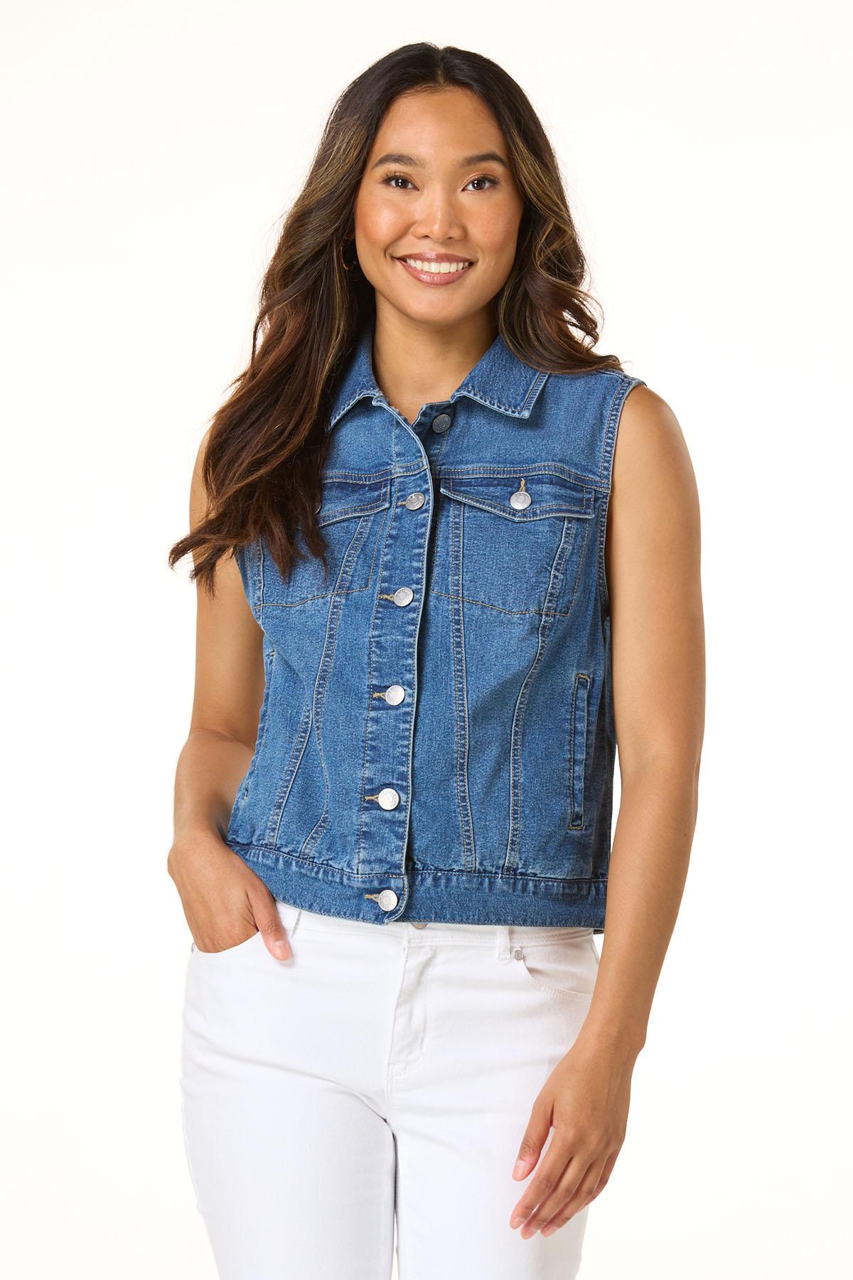  Cato Fashions | Cato Game Day Denim Vest