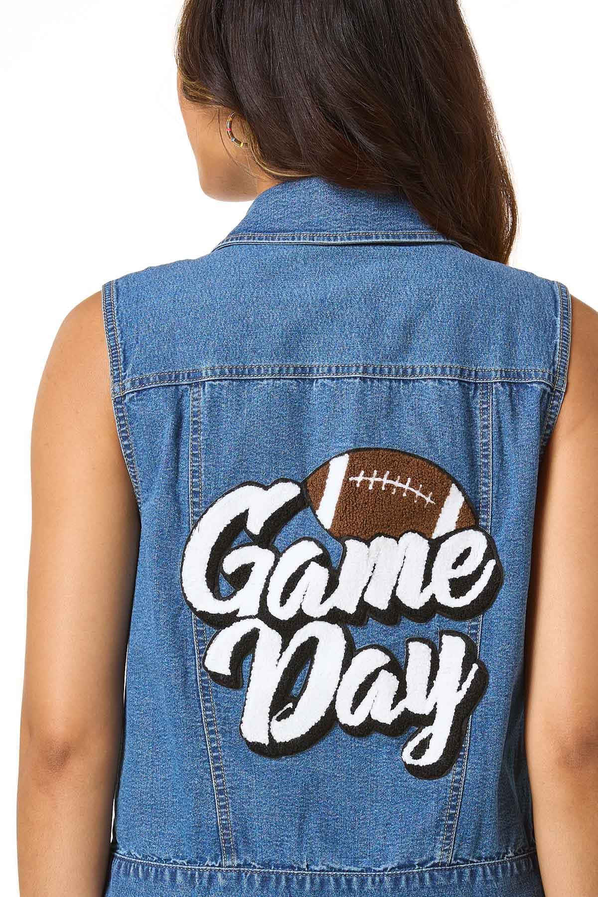  Cato Fashions | Cato Game Day Denim Vest