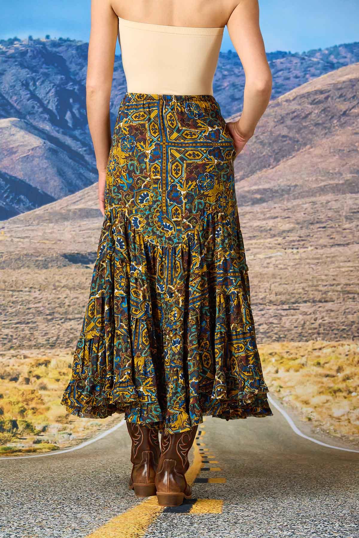  Cato Fashions | Cato Festival Tile Medallion Skirt