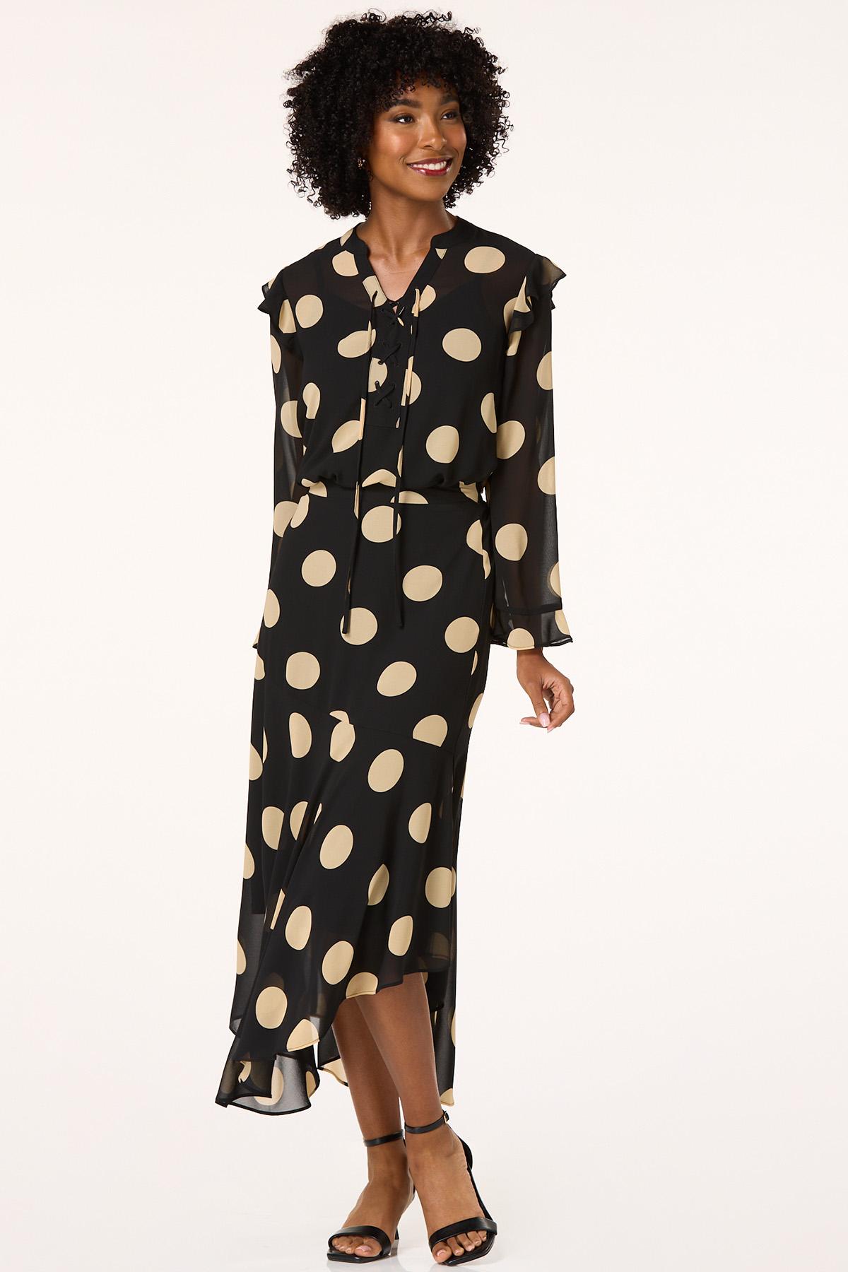 Cato Fashions | Cato Polka Dot Midi Skirt