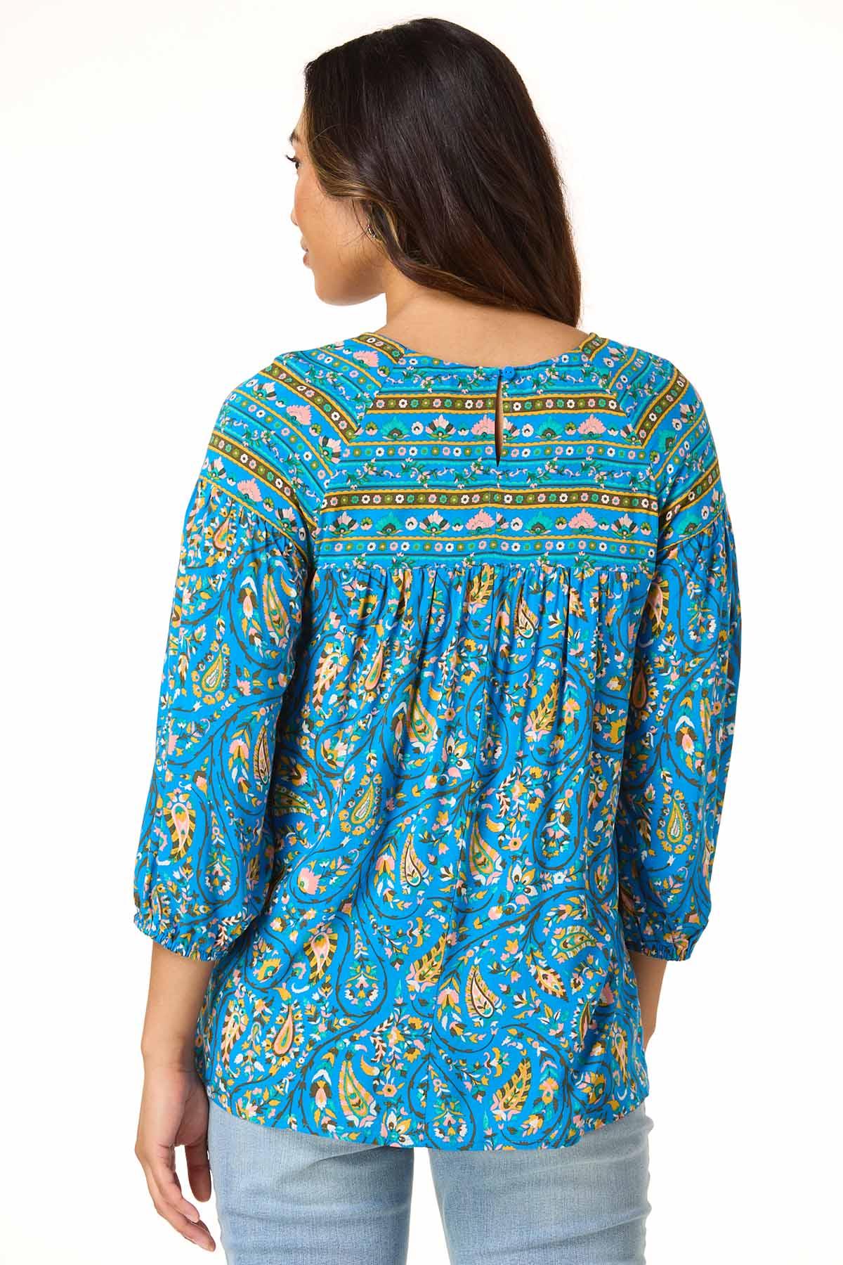 Cato Fashions | Cato Floral Balloon Sleeve Top