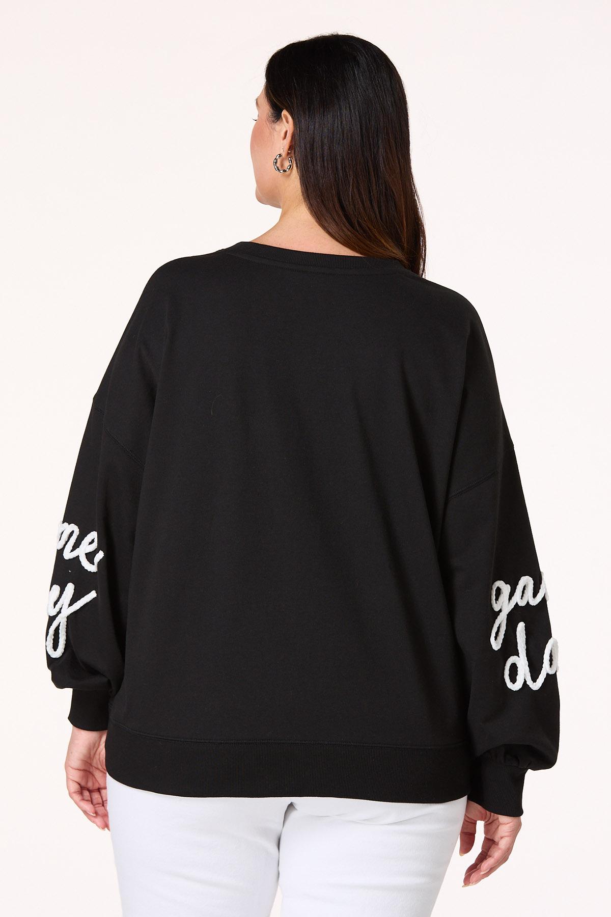 Cato Fashions | Cato Plus Size Chenille Game Day Sweatshirt