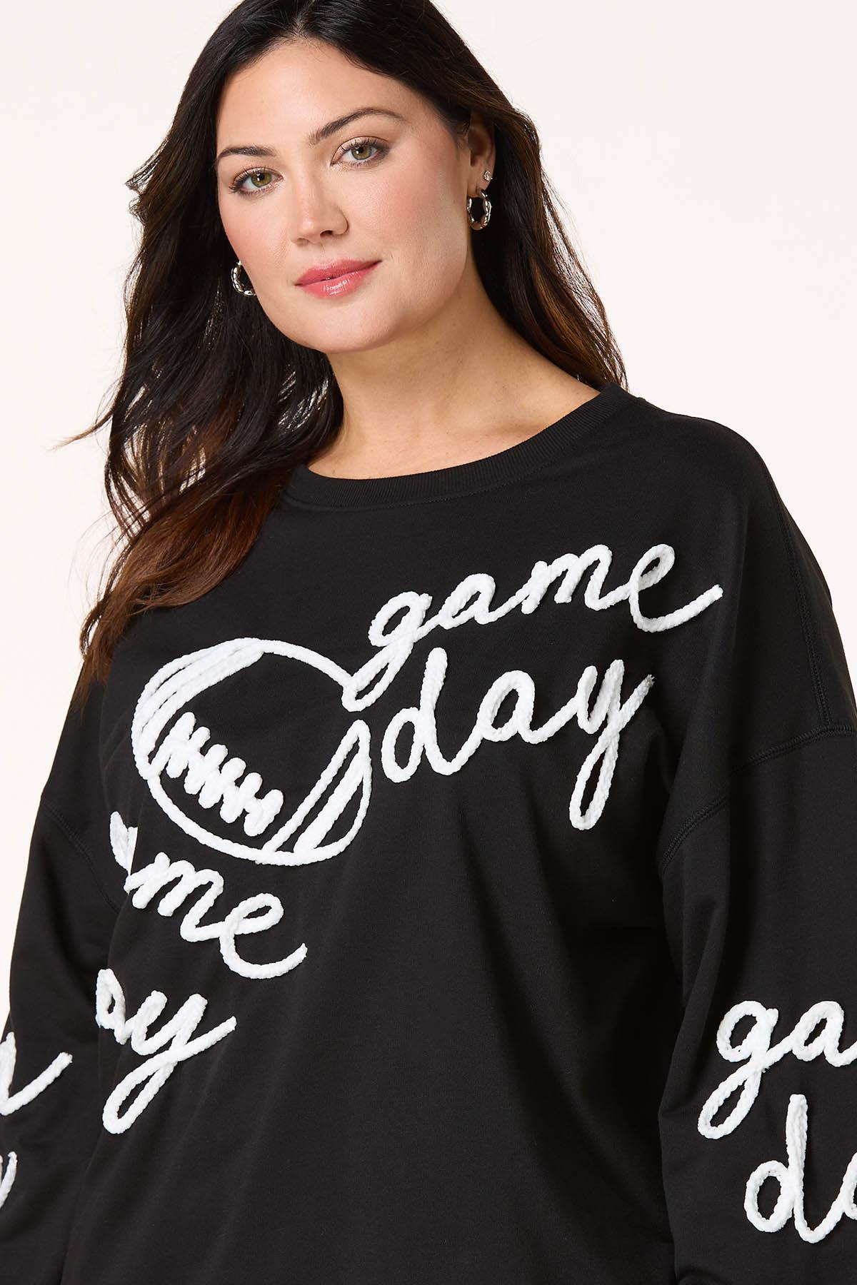 Cato Fashions | Cato Plus Size Chenille Game Day Sweatshirt