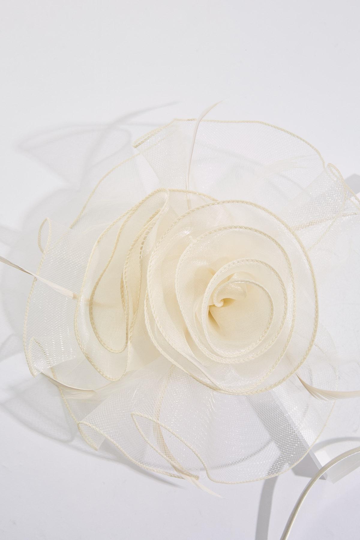 Cato Fashions | Cato Shimmer Organza Rosette Fascinator