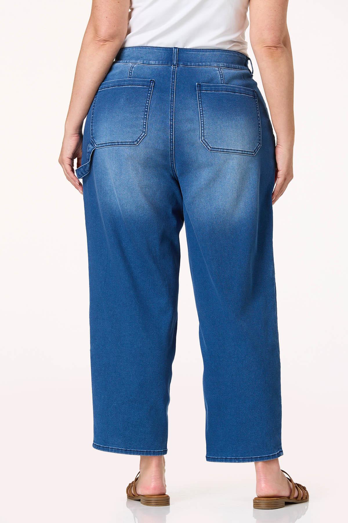  Cato Fashions | Cato Plus Petite Knit Utility Jeans