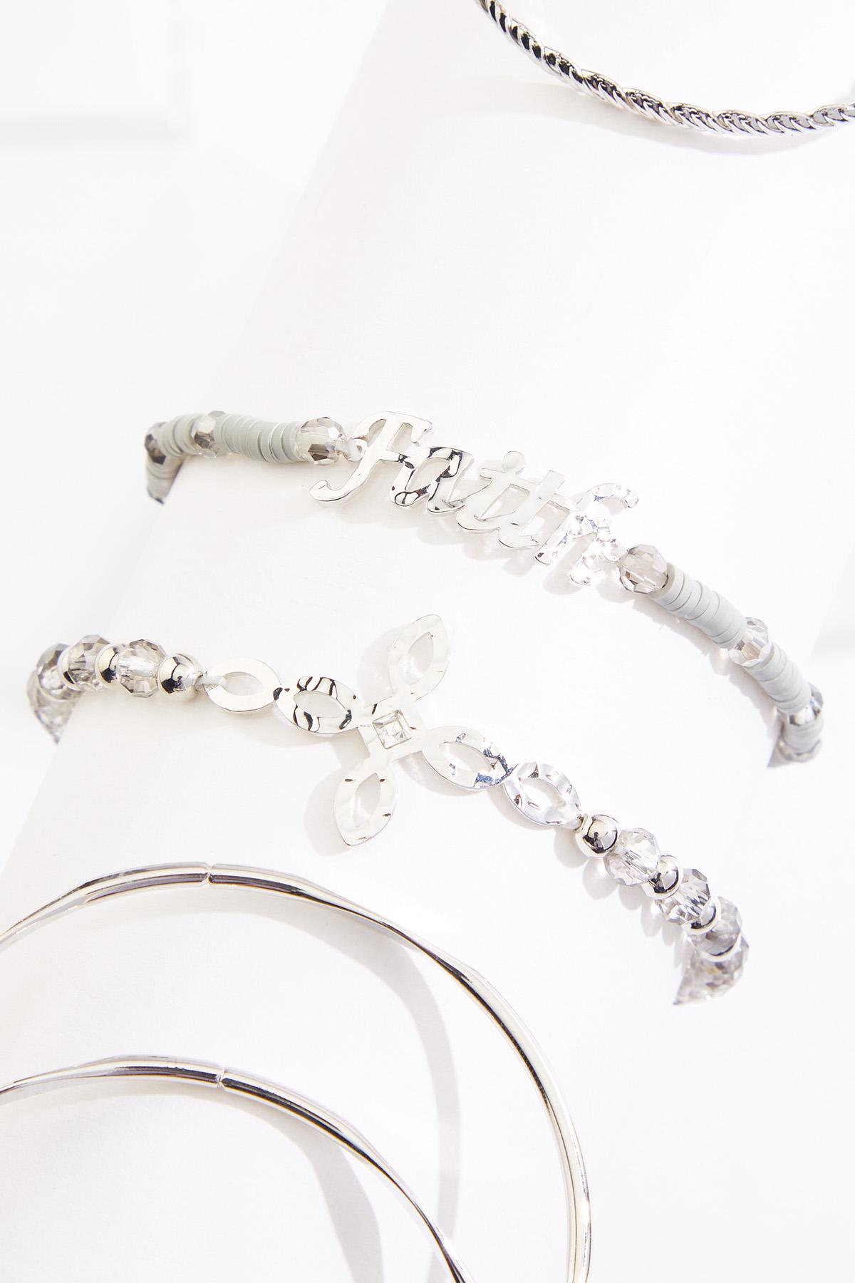  Cato Fashions | Cato Faith Charm Mixed Bracelet Set