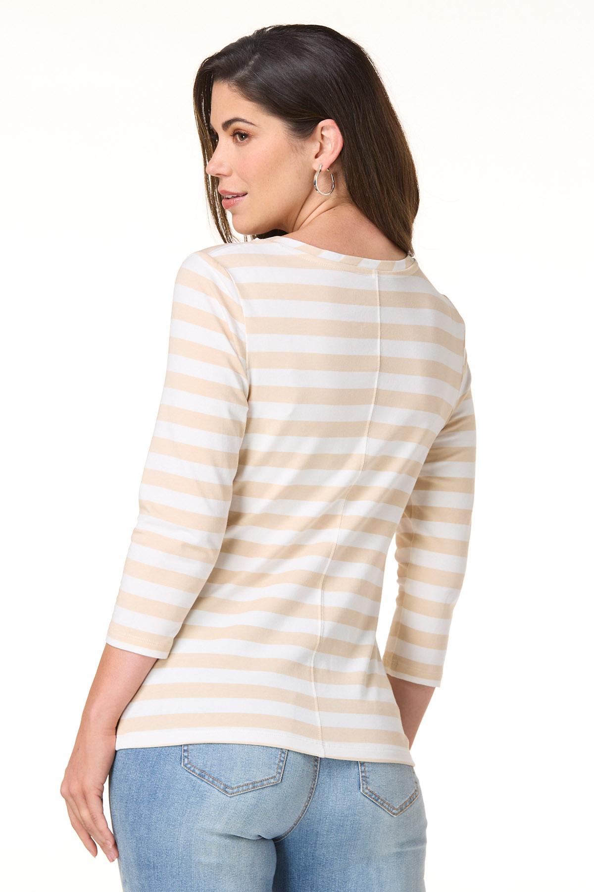 Cato Fashions | Cato Stripe Scoop Neck Top