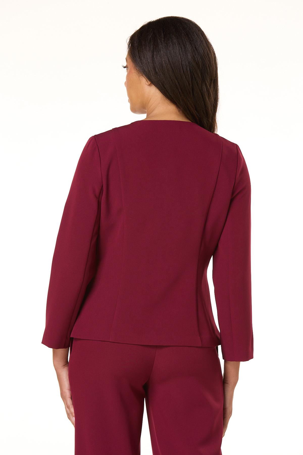  Cato Fashions | Cato Rhubarb Red Woven Blazer