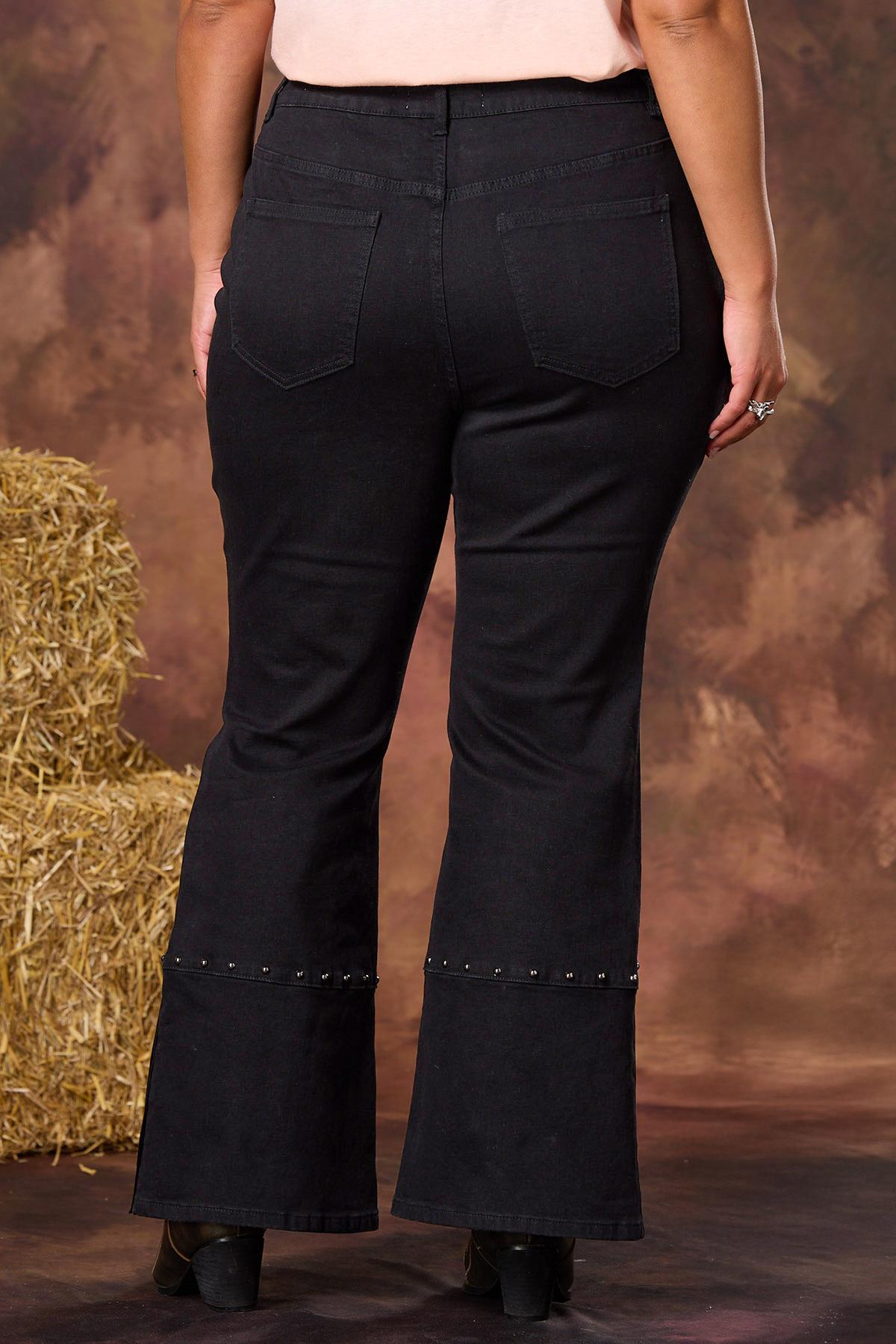  Cato Fashions | Cato Plus Size Studded Fringe Flare Jeans