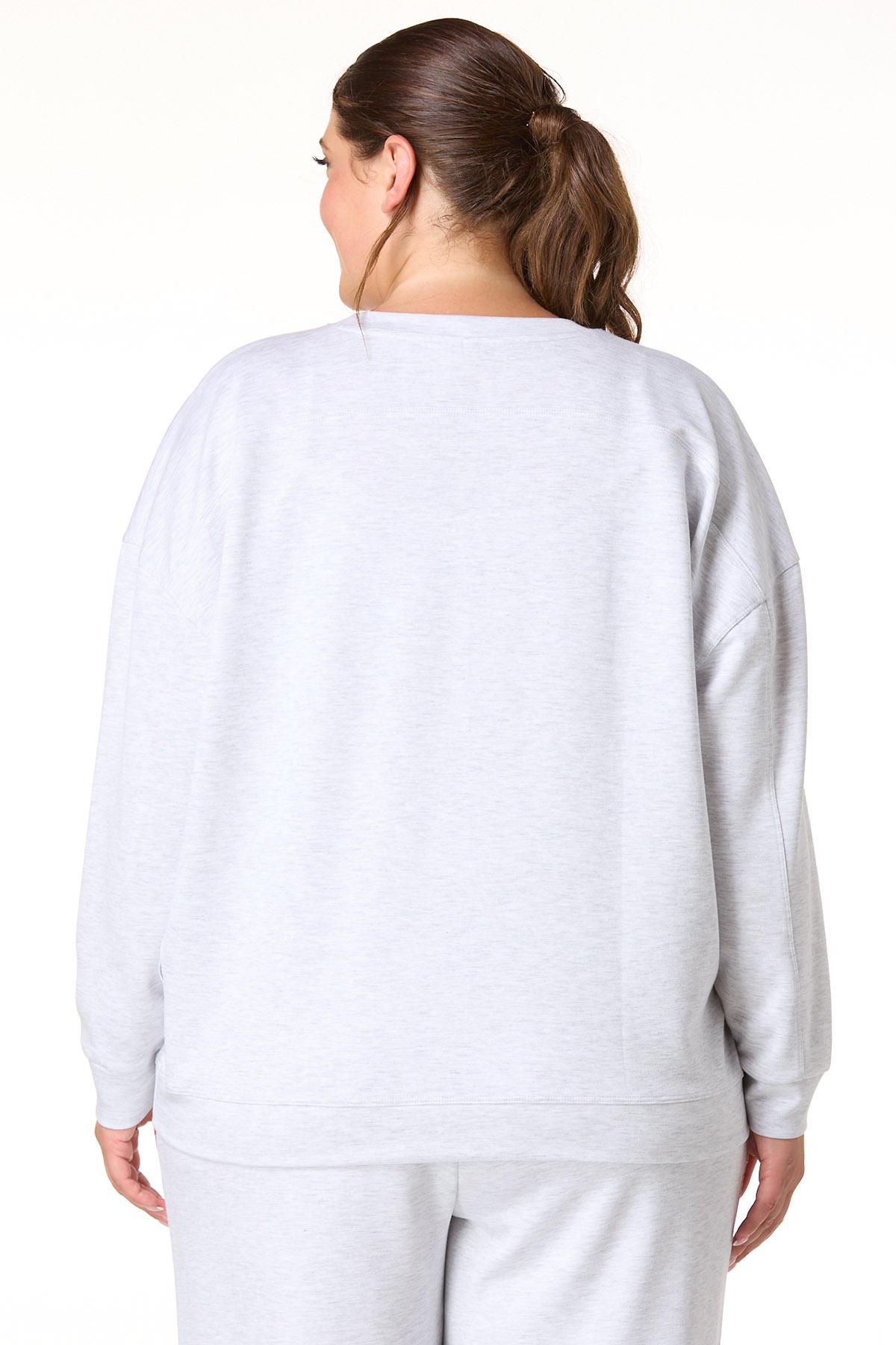  Cato Fashions | Cato Plus Size Heather Gray Sweatshirt