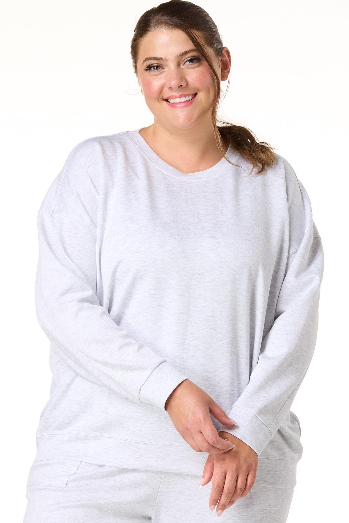  Cato Fashions | Cato Plus Size Heather Gray Sweatshirt