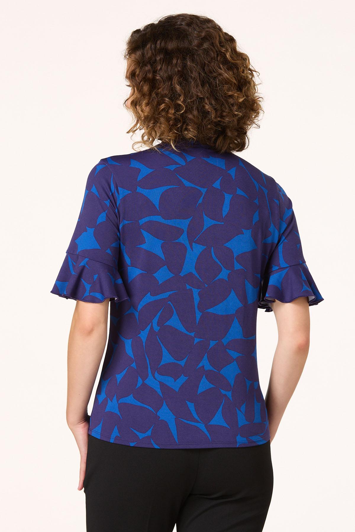 Cato Fashions | Cato Tie Neck Ruffle Sleeve Top
