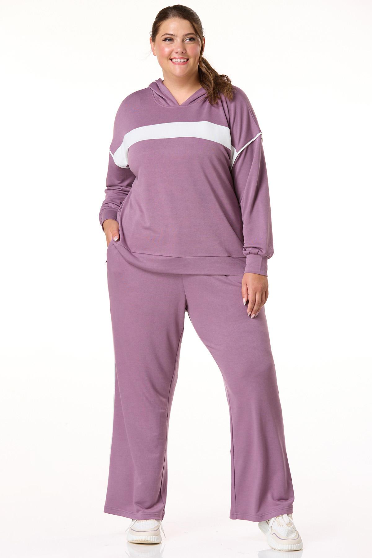 Cato Fashions | Cato Plus Size Lavender Colorblock Wide Leg Pants