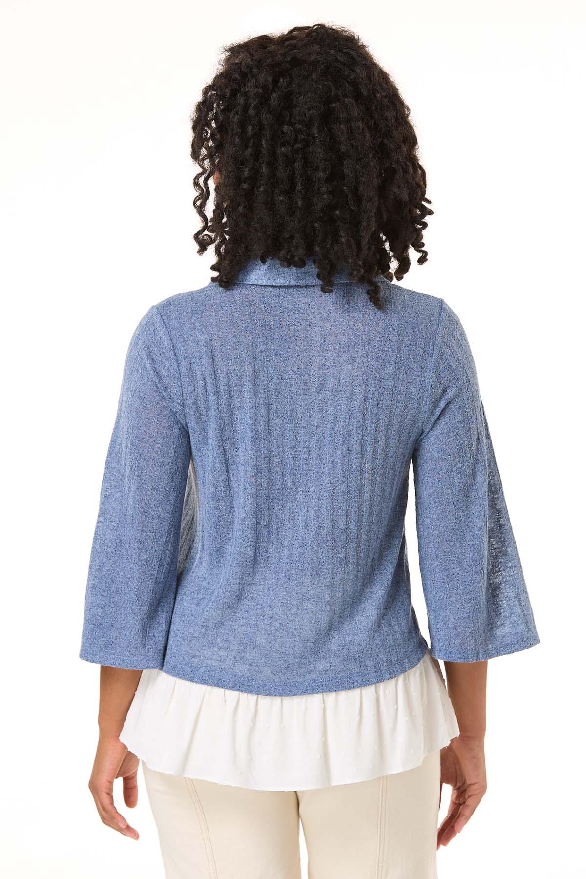 【NOTREemor】whipped bicolor top Cato Fashions | Cato Twofer Mixed Collar Top