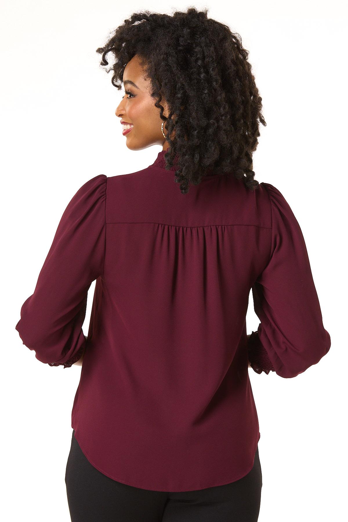 Cato Fashions | Cato Smocked Button Down Shirt