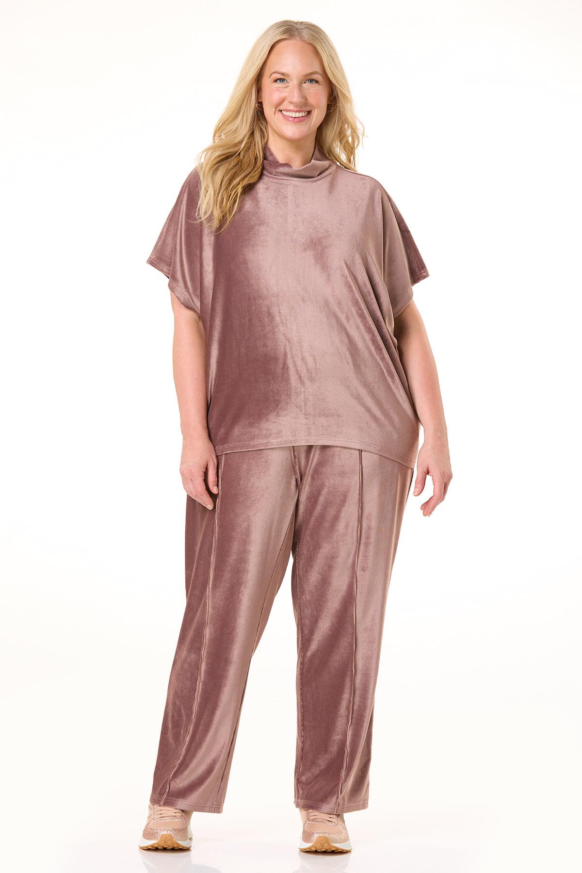  Cato Fashions | Cato Plus Size Berry Ribbed Velvety Pants