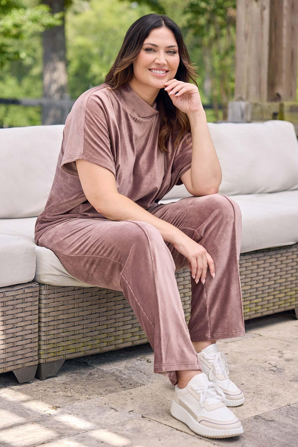  Cato Fashions | Cato Plus Size Berry Ribbed Velvety Pants
