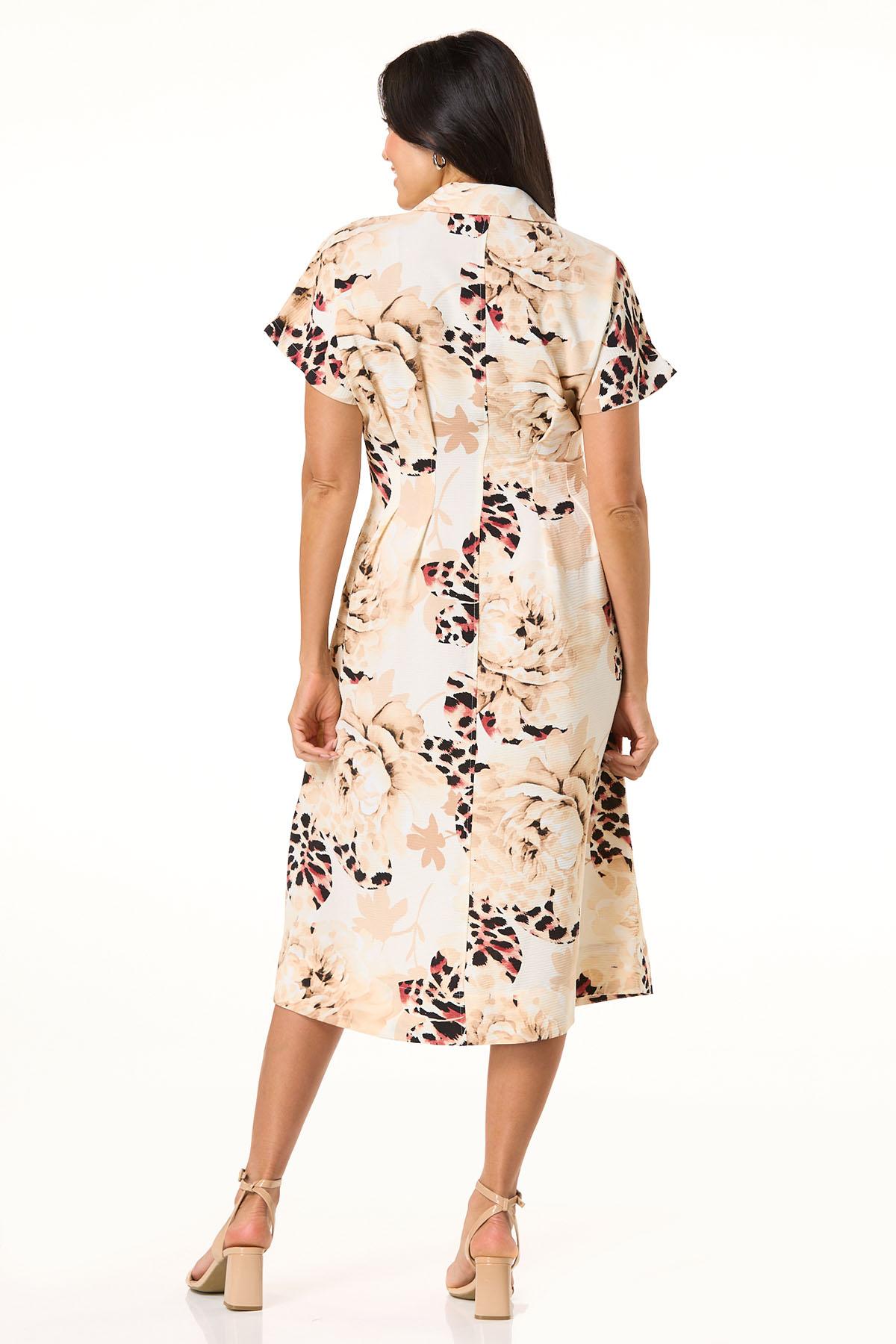  Cato Fashions | Cato Leopard Floral Shirt Dress