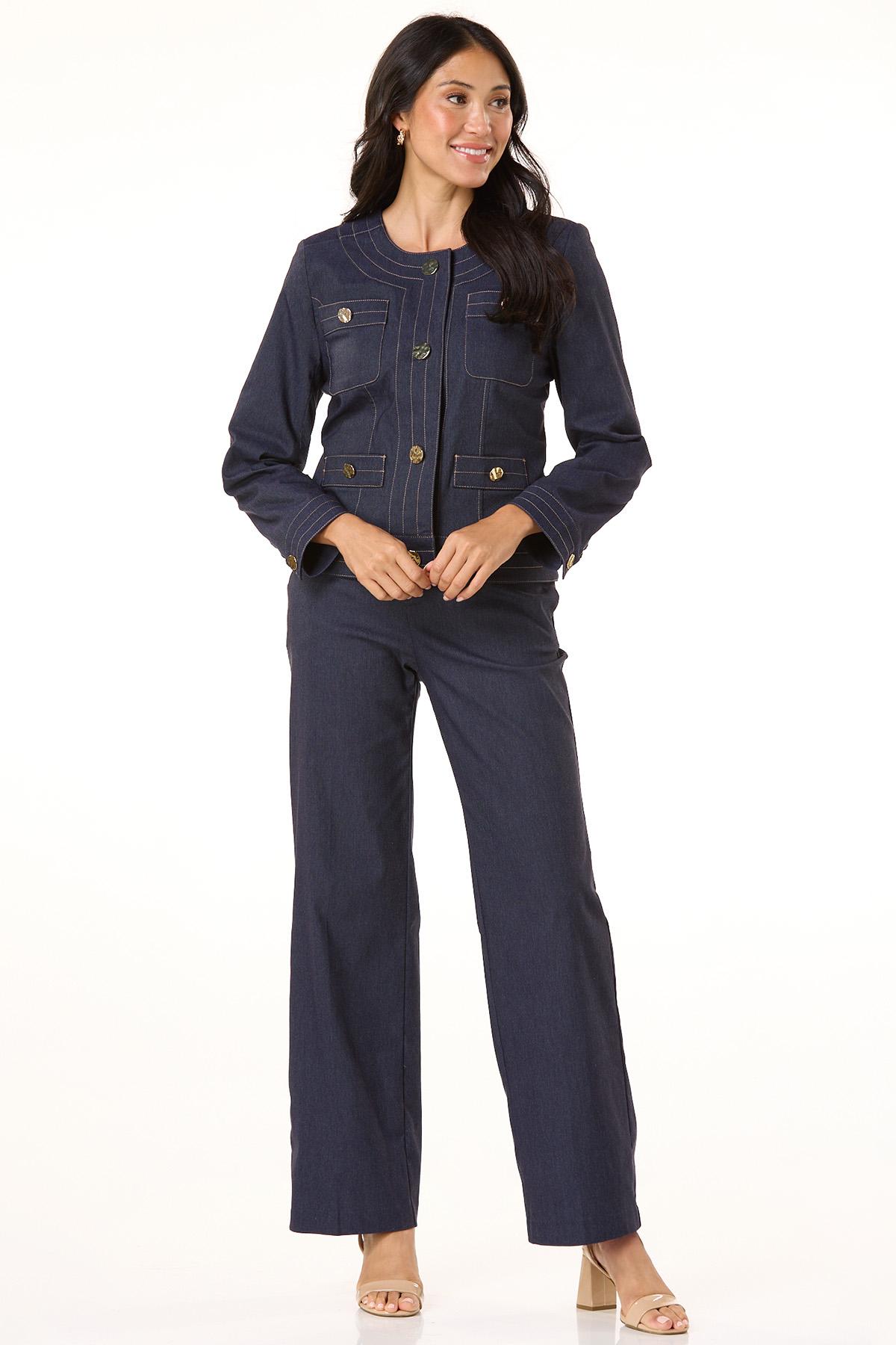 Cato Fashions | Cato Gold Button Denim Jacket