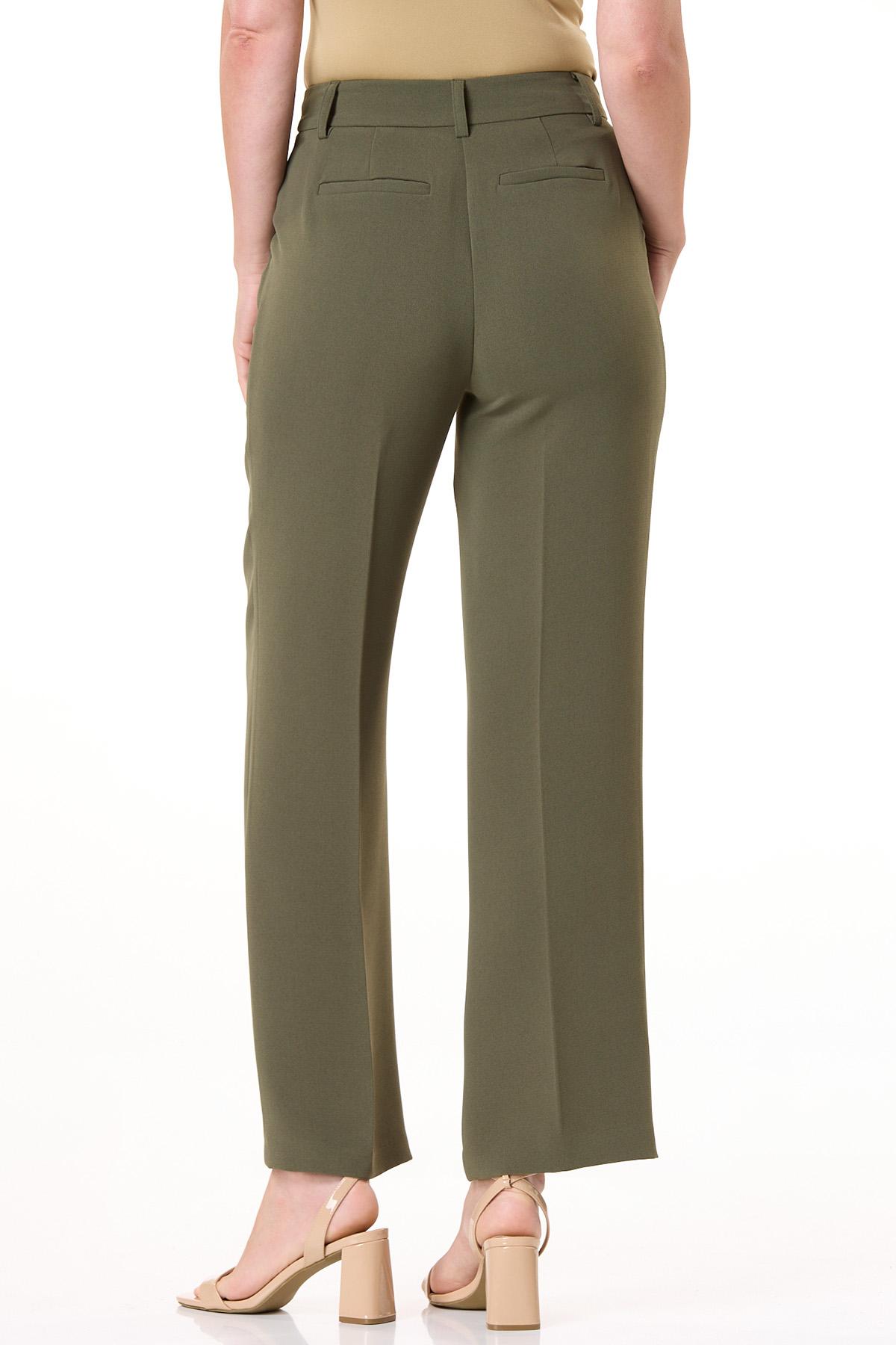  Cato Fashions | Cato Olive Textured Crepe Wide Leg Pants