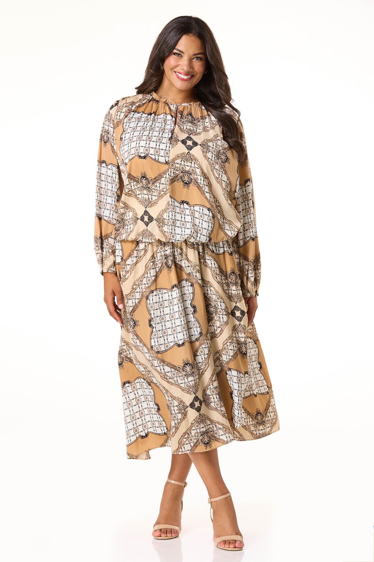  Cato Fashions | Cato Plus Size Medallion Link Midi Skirt