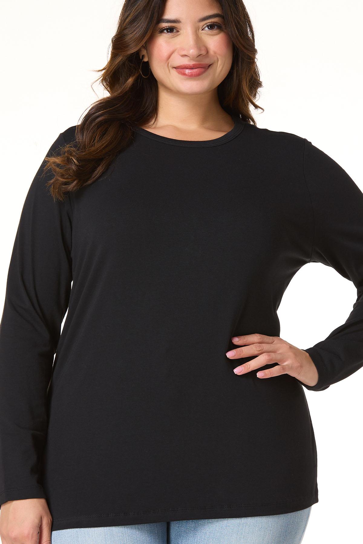 Cato Fashions | Cato Plus Size Solid Crewneck Top