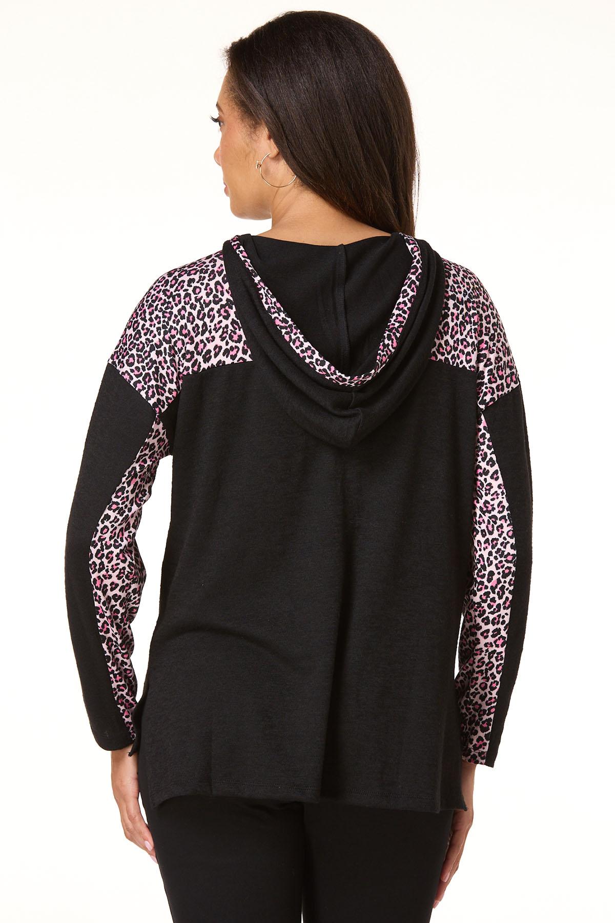  Cato Fashions | Cato Faith Hope Love Leopard Sleeve Top