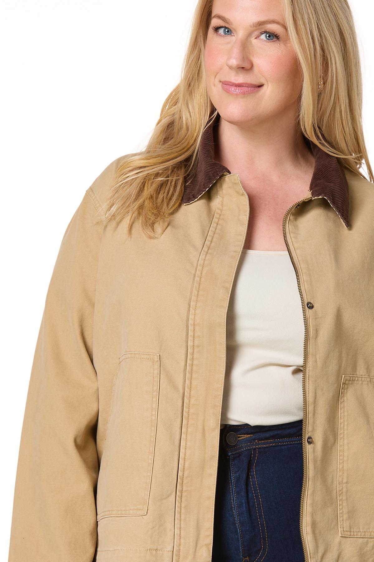 Cato Fashions | Cato Plus Size Corduroy Collar Jacket