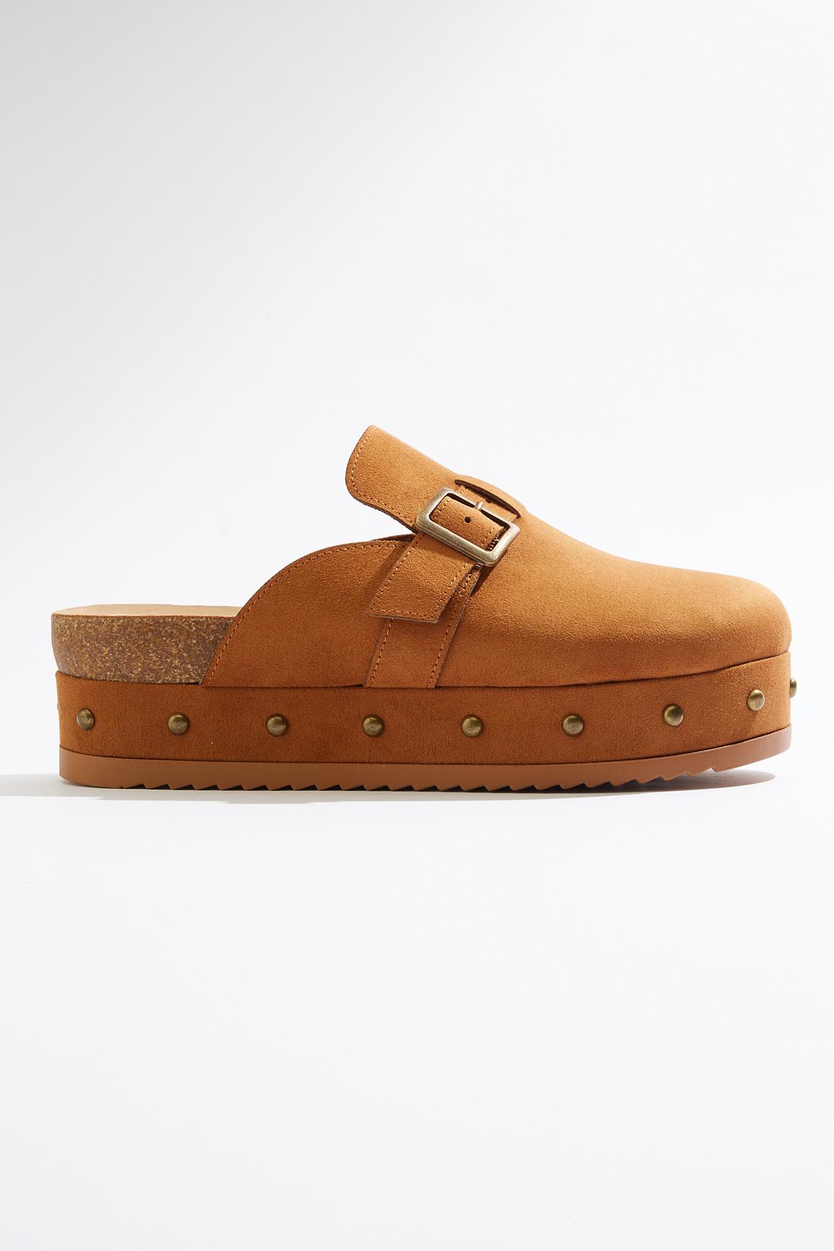 Cato Fashions | Cato Faux Suede Platform Clogs