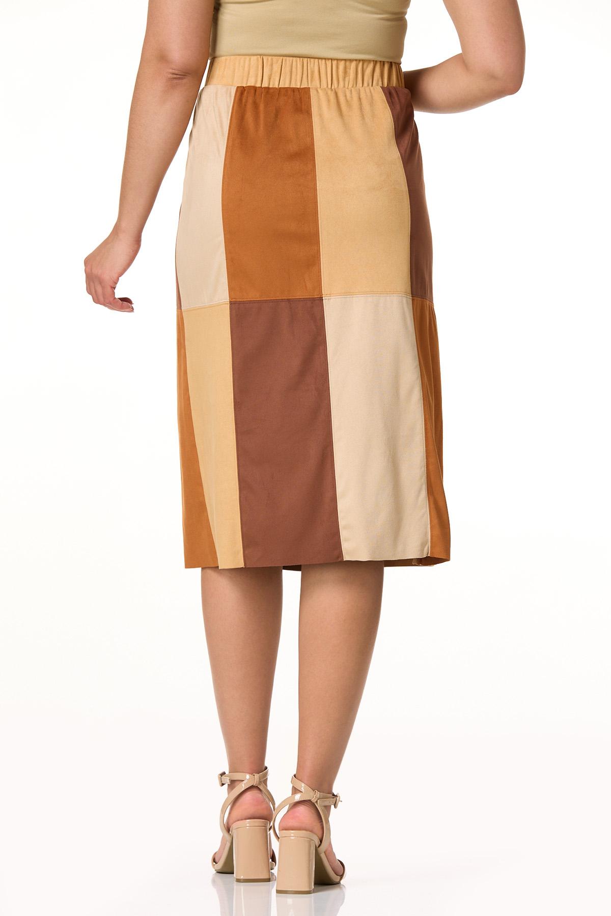 Cato Fashions | Cato Patchy Faux Suede Skirt