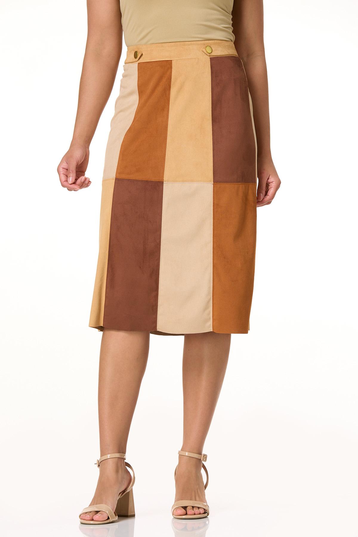 Cato Fashions | Cato Patchy Faux Suede Skirt