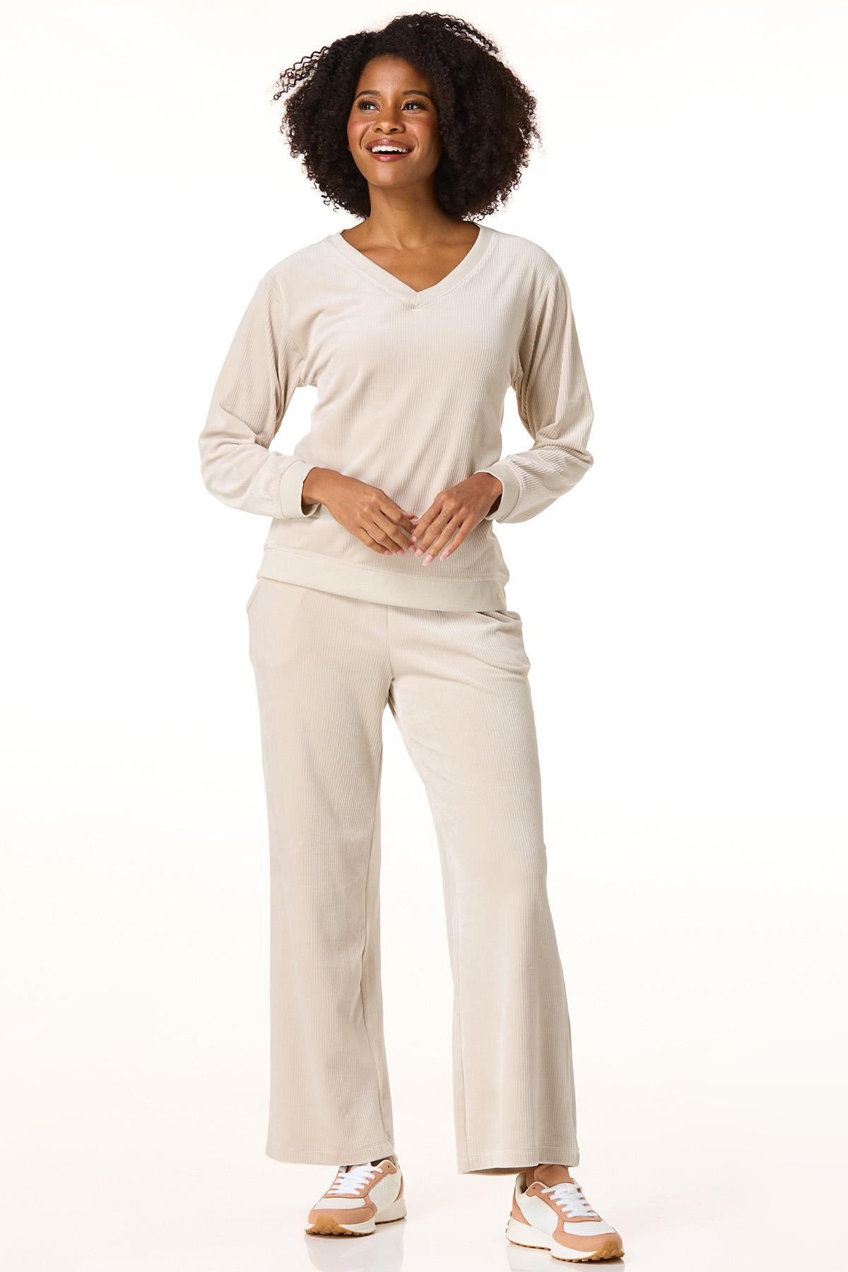 トップス Andmary Ruth velour tops beige ANDMARY】Ruth velour tops