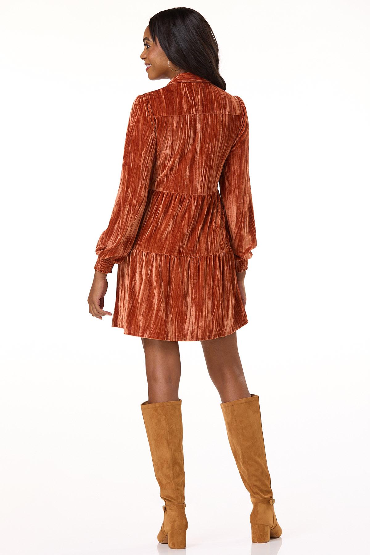  Cato Fashions | Cato Tiered Crushed Velvet Dress