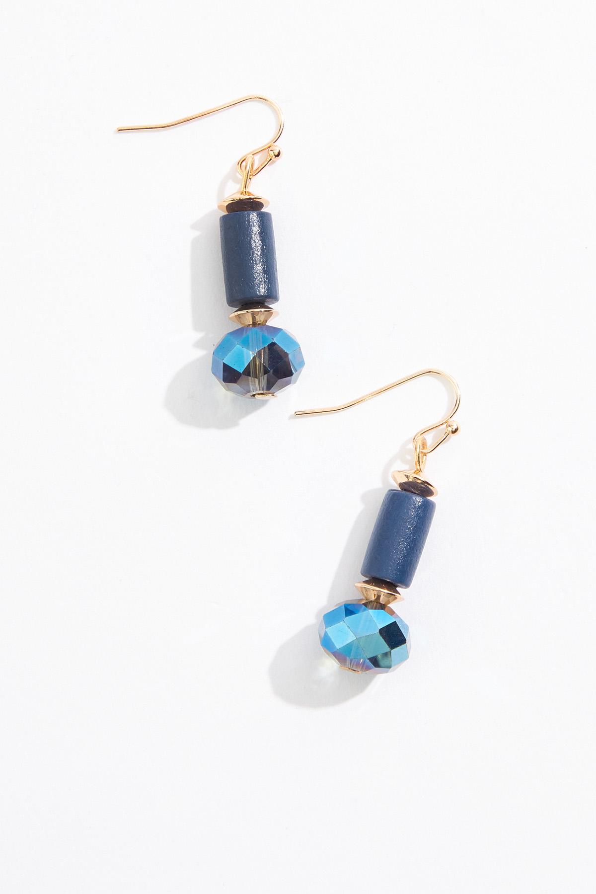 Cato Fashions | Cato Blue Wood Ring Pendant Necklace Set