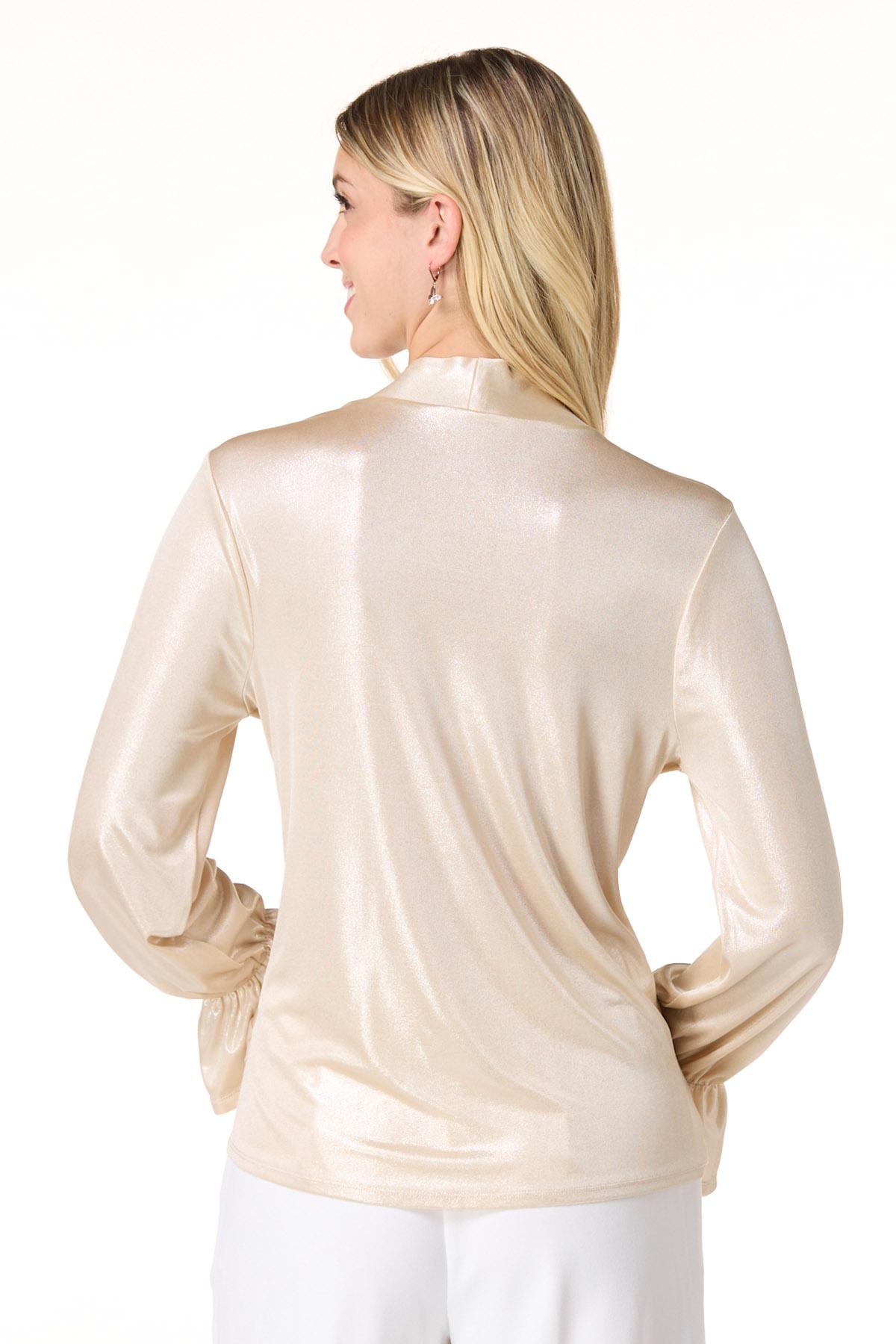 Cato Fashions | Cato Shimmer Gold Metallic Top