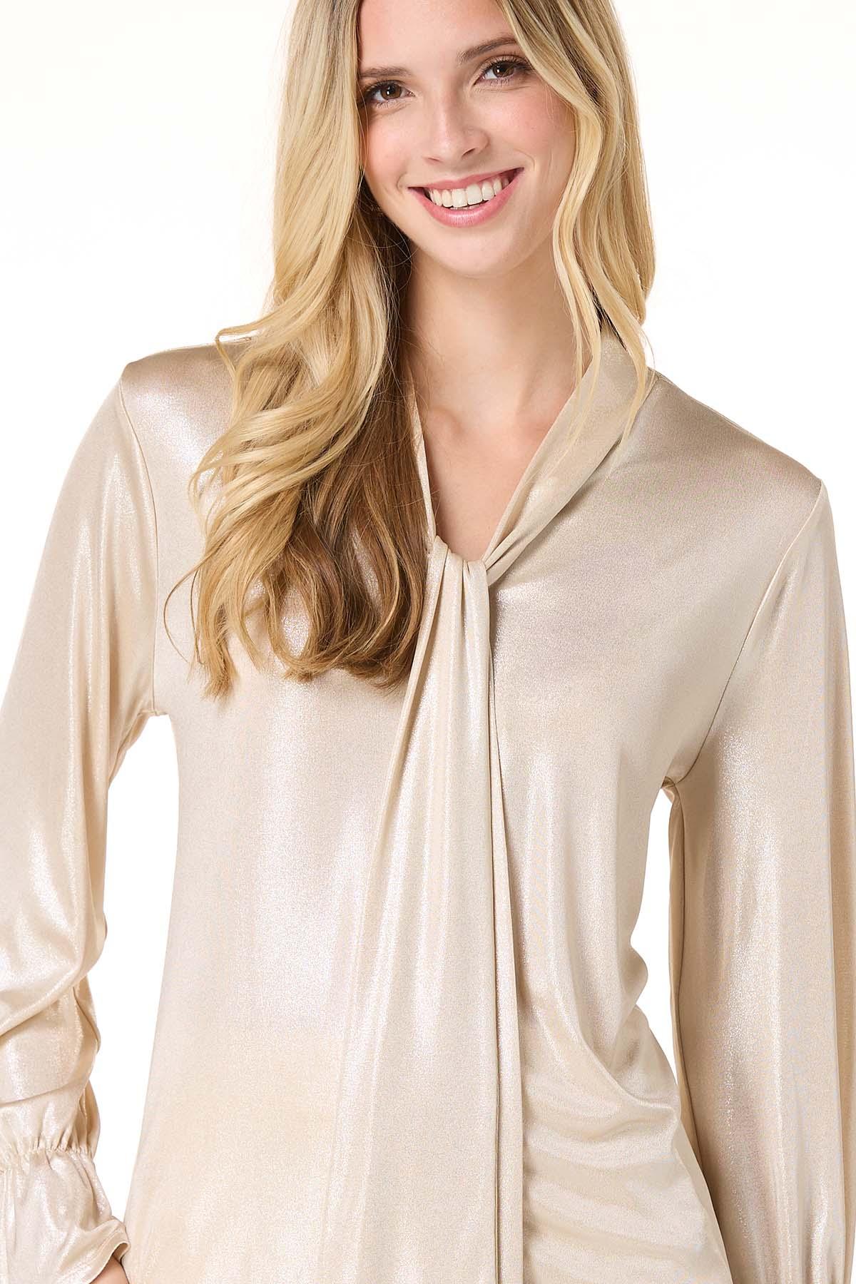 Cato Fashions | Cato Shimmer Gold Metallic Top