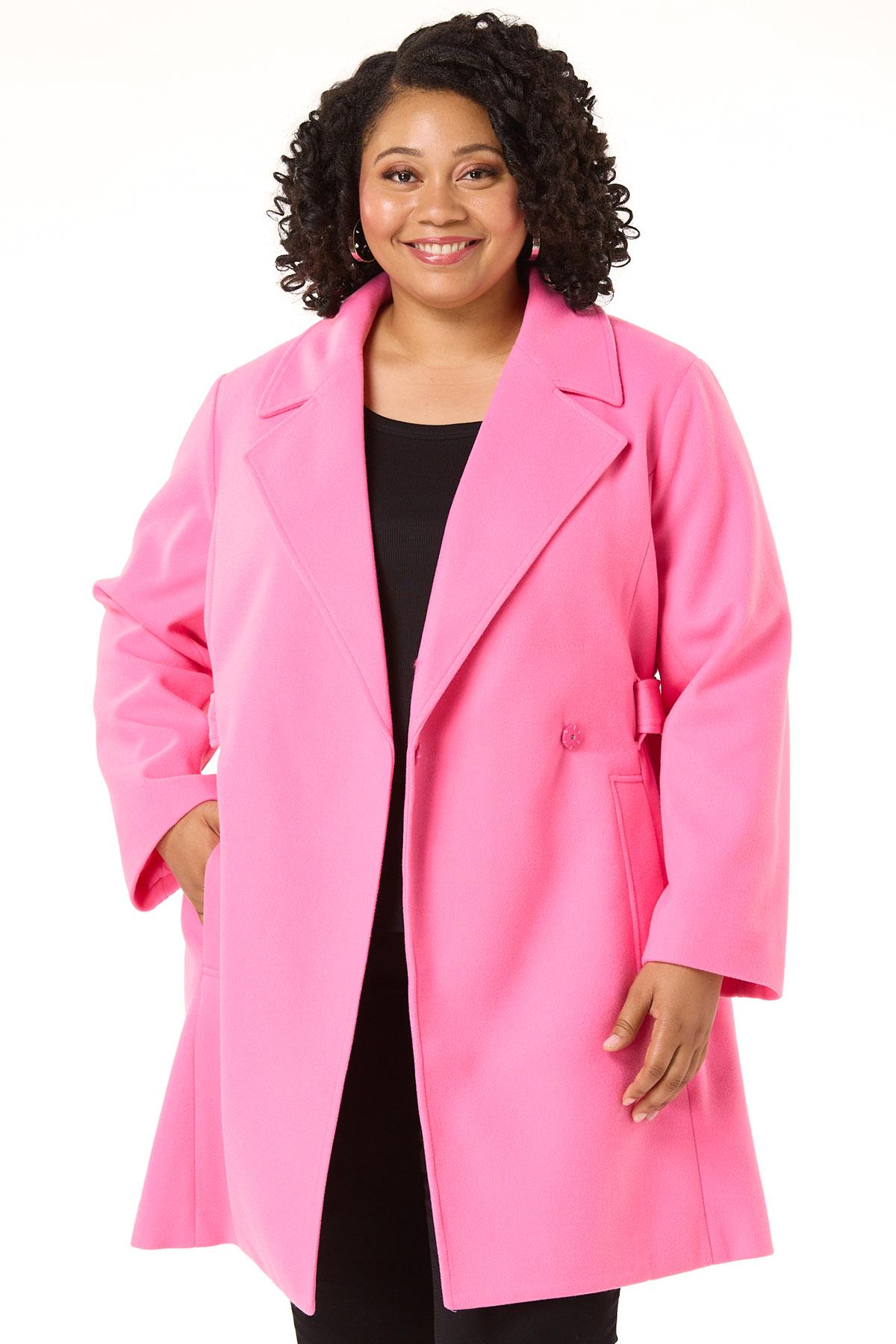  Cato Fashions | Cato Plus Size Tie Waist Collared Coat