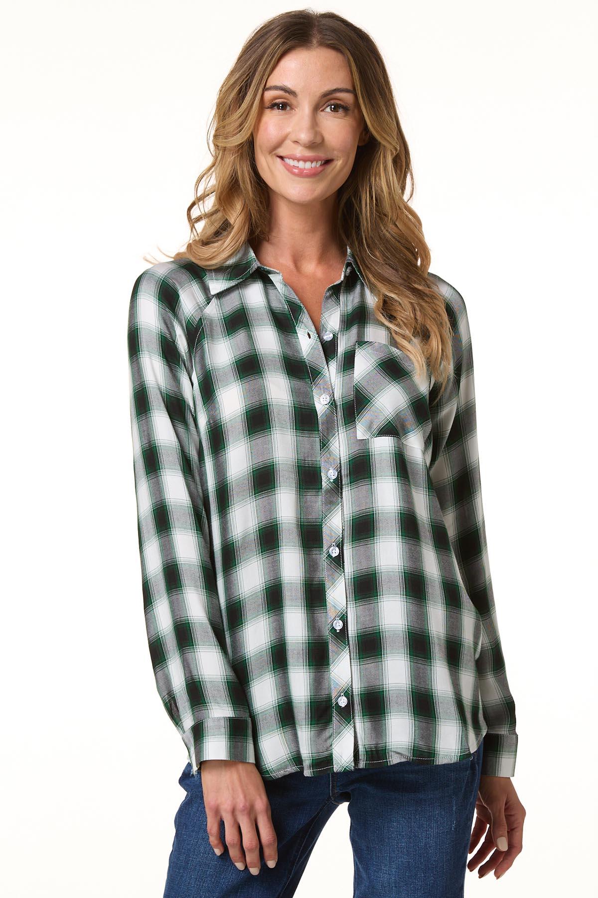 Cato Fashions | Cato Green Plaid Shirt