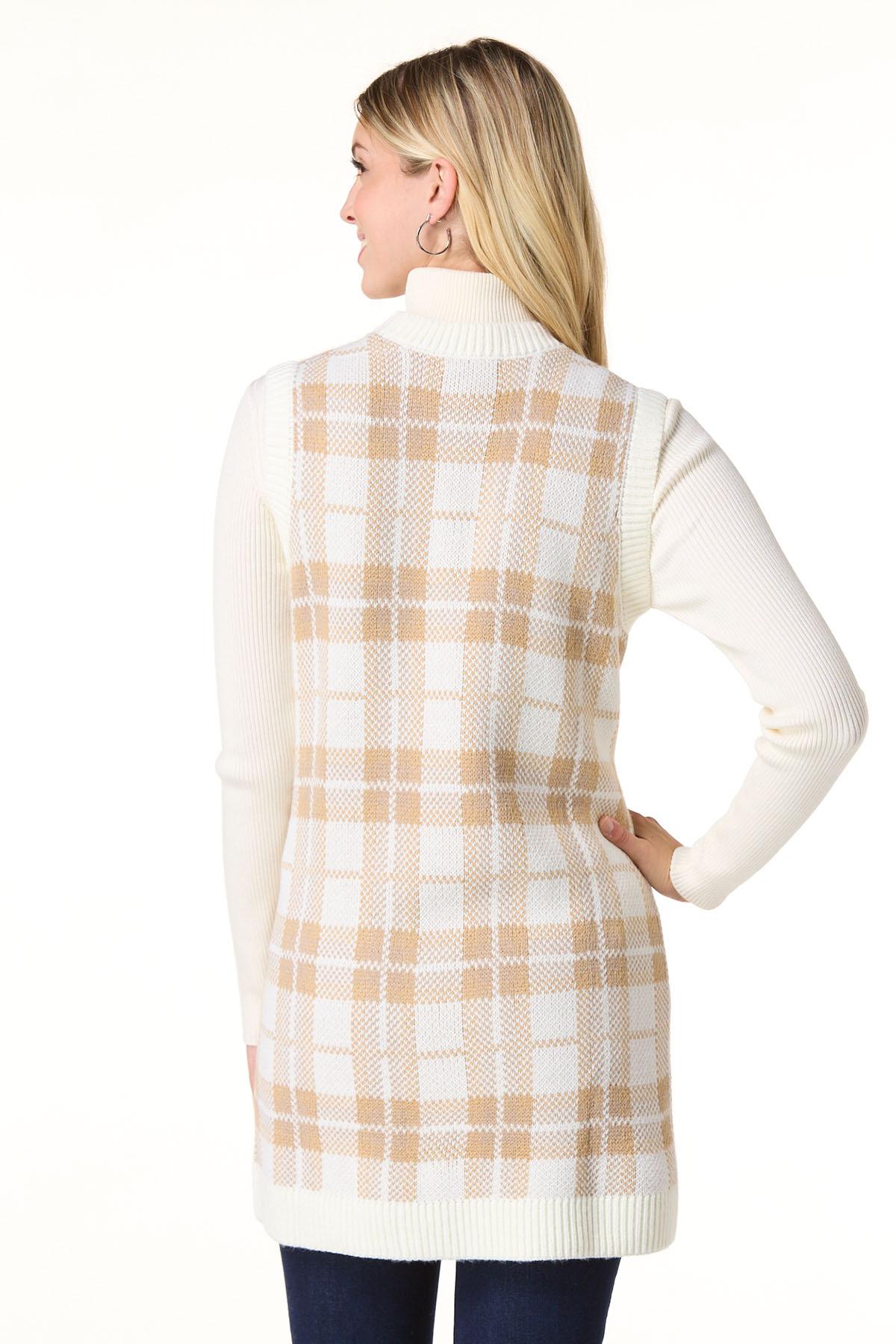 Cato Fashions | Cato Plaid Button Down Sweater Vest