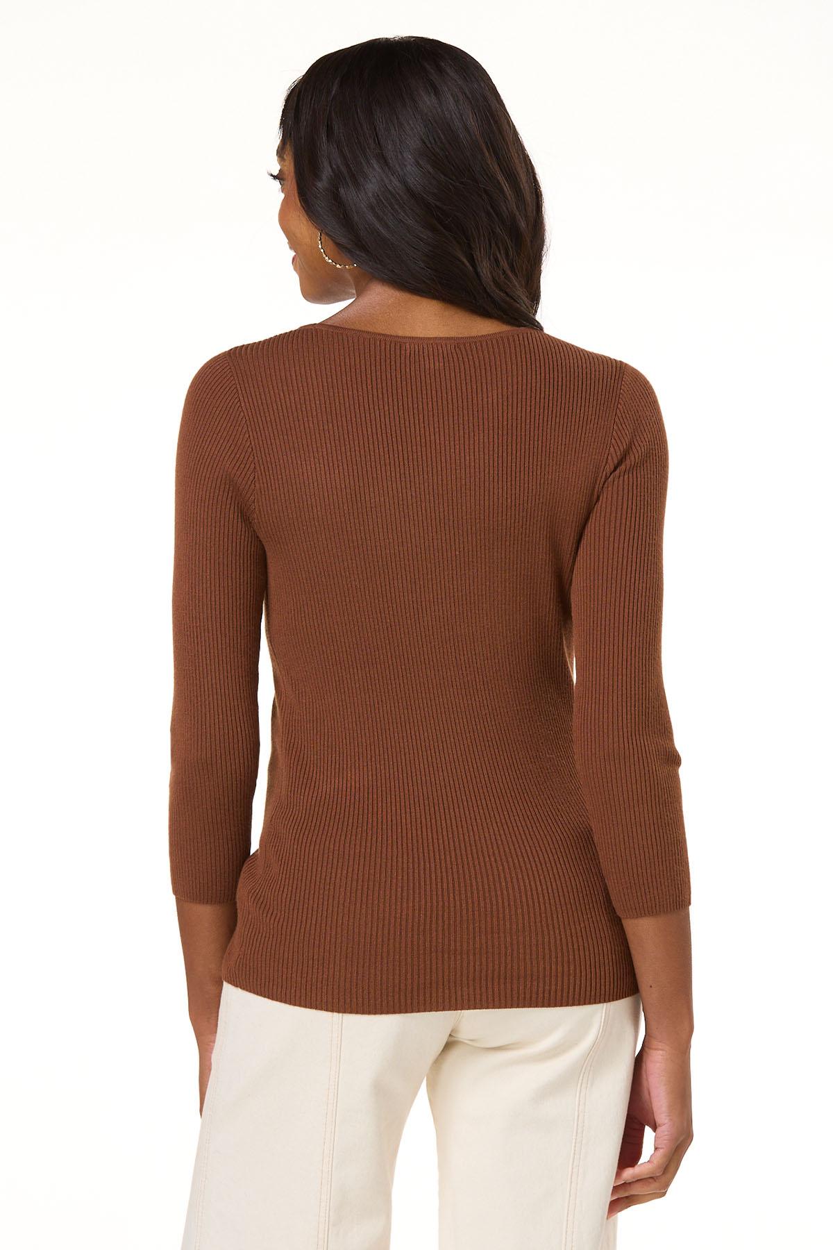 Cato Fashions | Cato Ribbed O- Ring Sweater