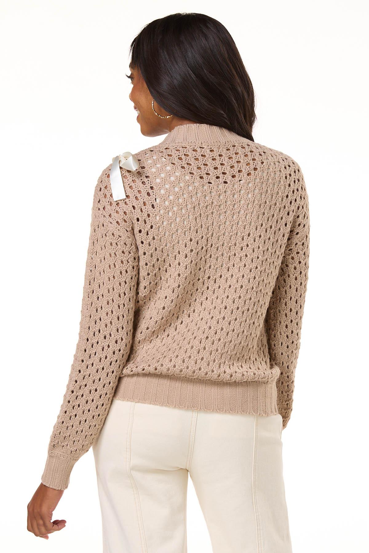  Cato Fashions | Cato Lace Up Bow Sweater