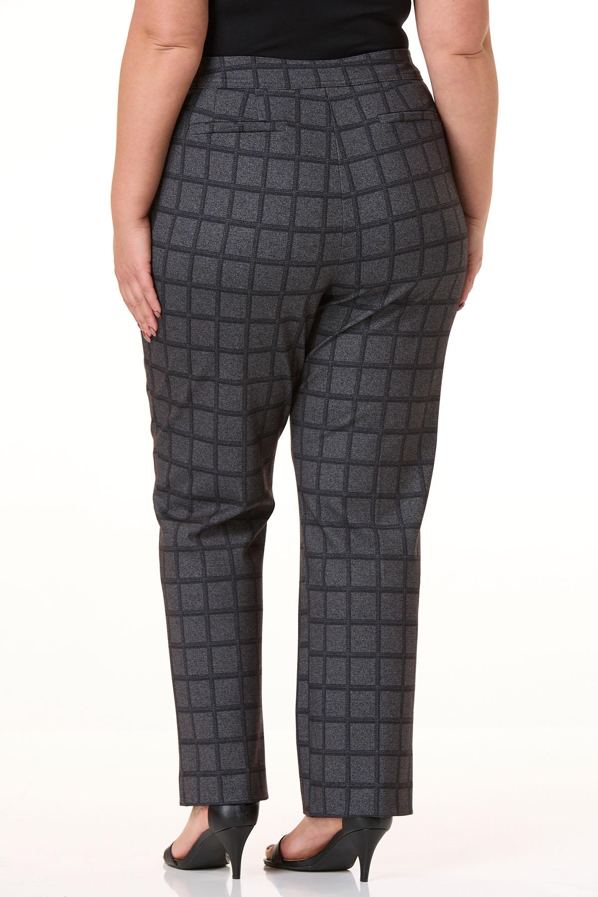 Cato Fashions | Cato Plus Size Window Pane Plaid Slim Pants