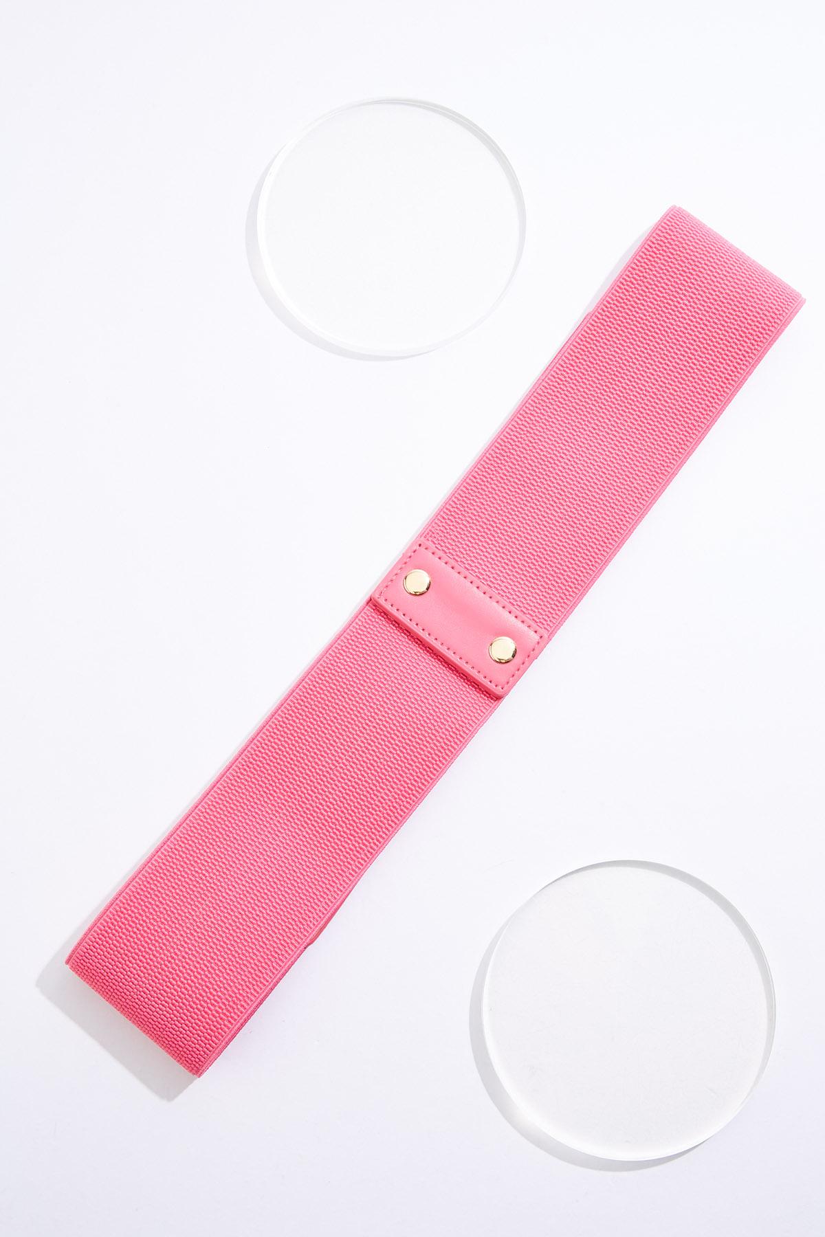 Cato Fashions | Cato Gold Hardware Pink Stretch Belt