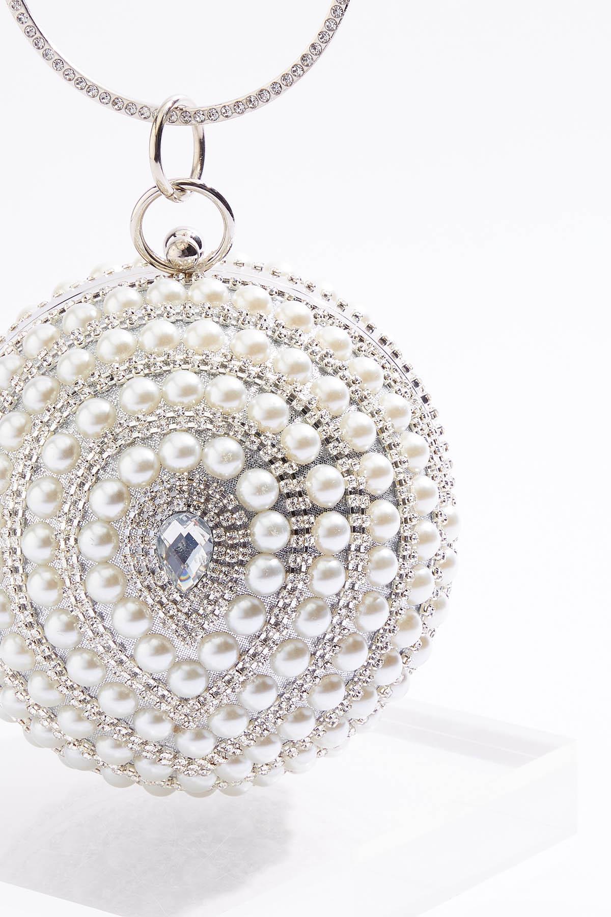 Cato Fashions | Cato Pearl Rhinestone Sphere Wristlet
