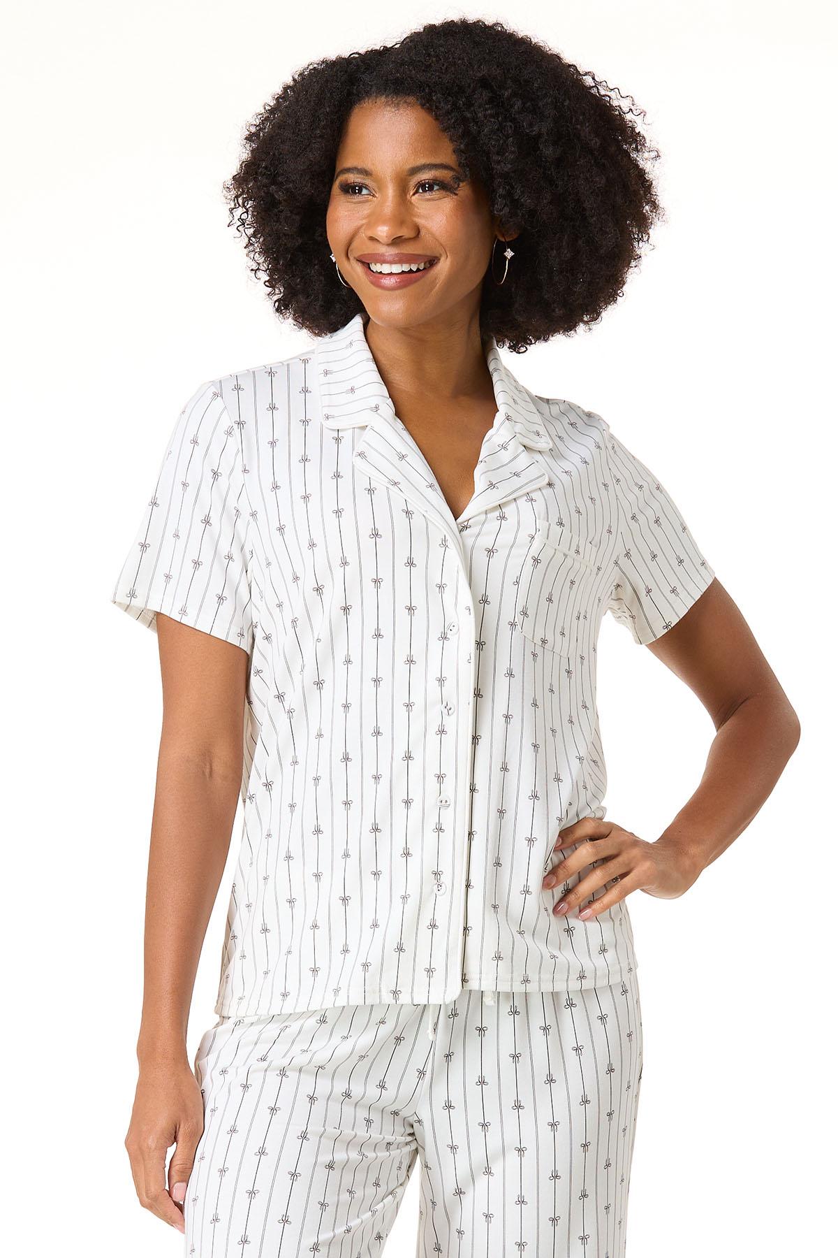 Cato Fashions | Cato Bow Stripes Sleep Set