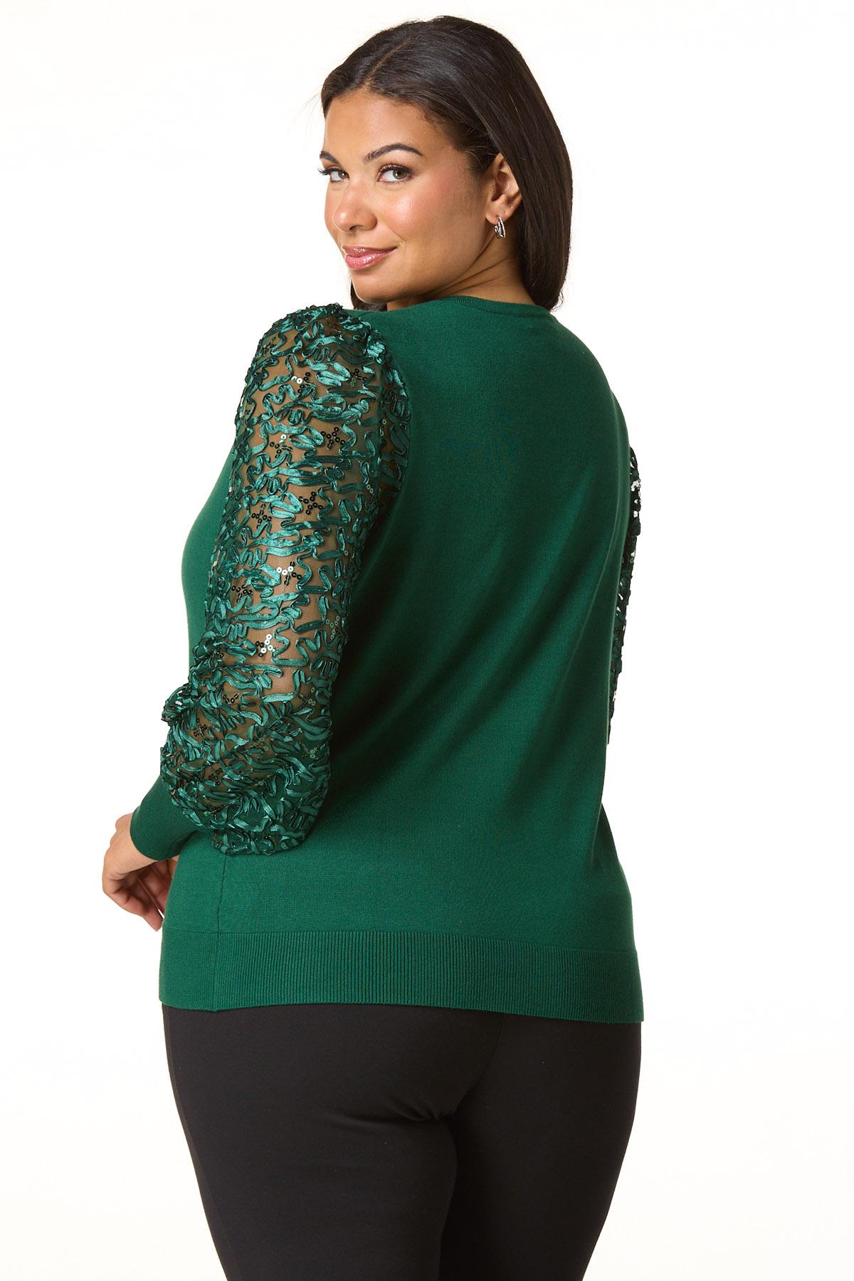 Cato Fashions | Cato Plus Size Soutache Illusion Sleeve Sweater