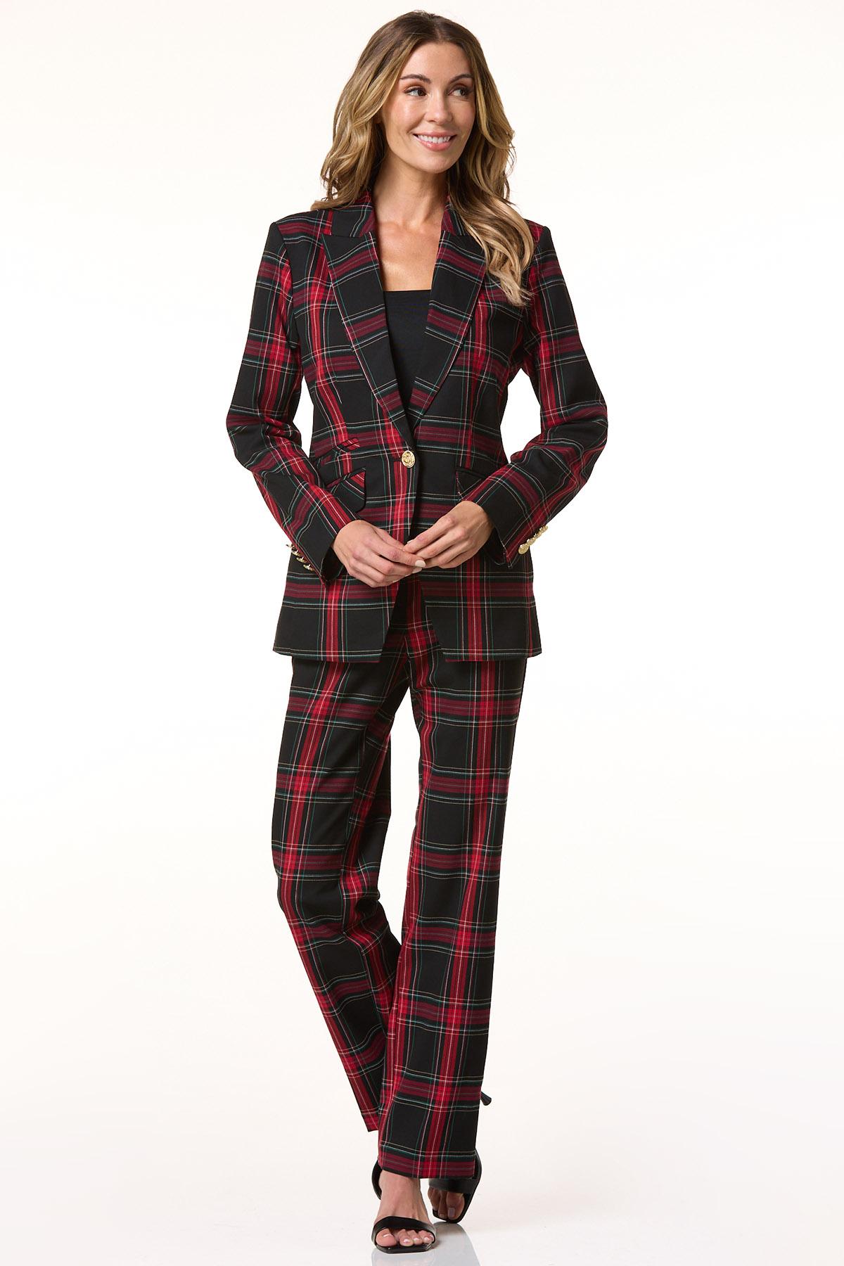 Cato Fashions | Cato Red Plaid Trousers